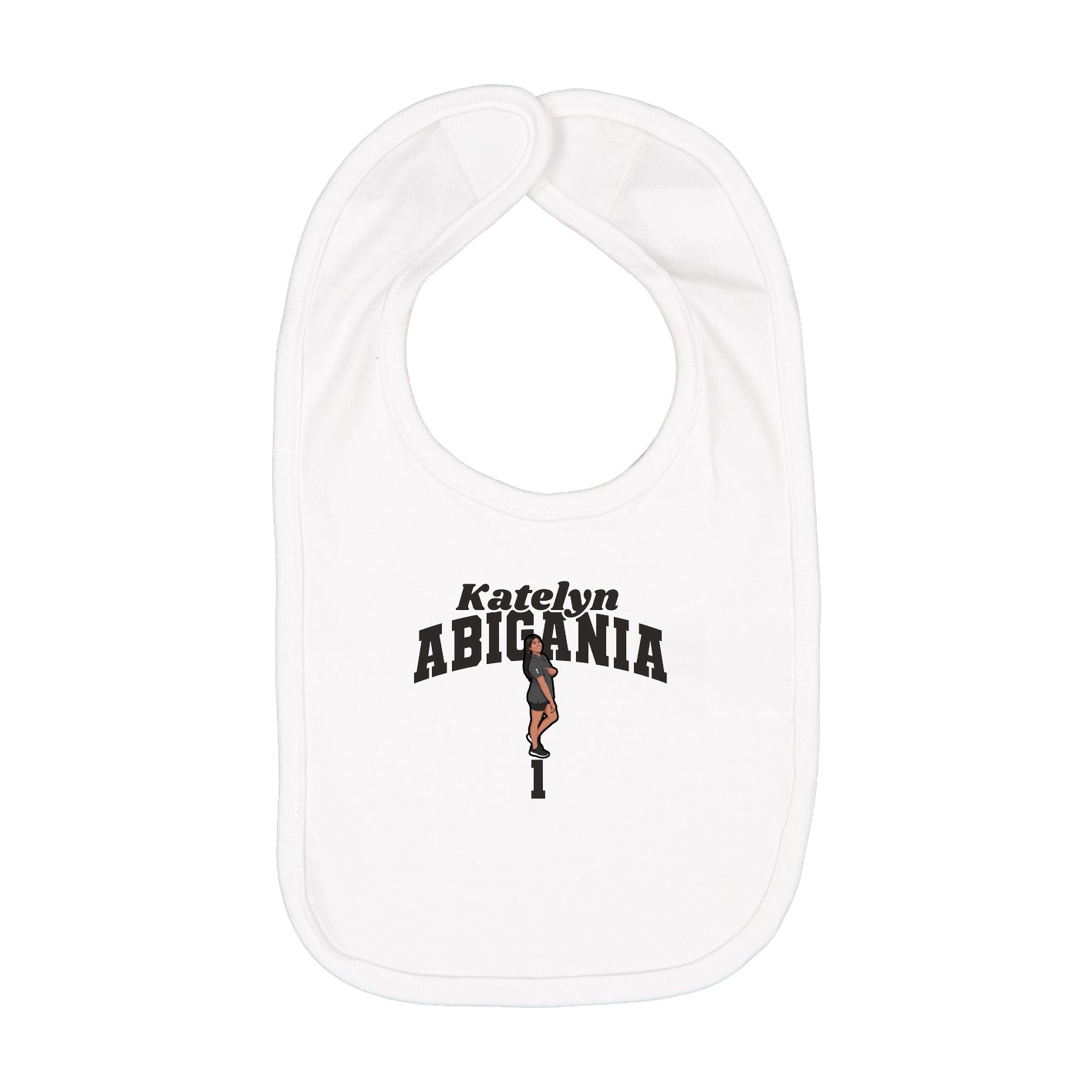 Infant Bib — Signature Arch in White