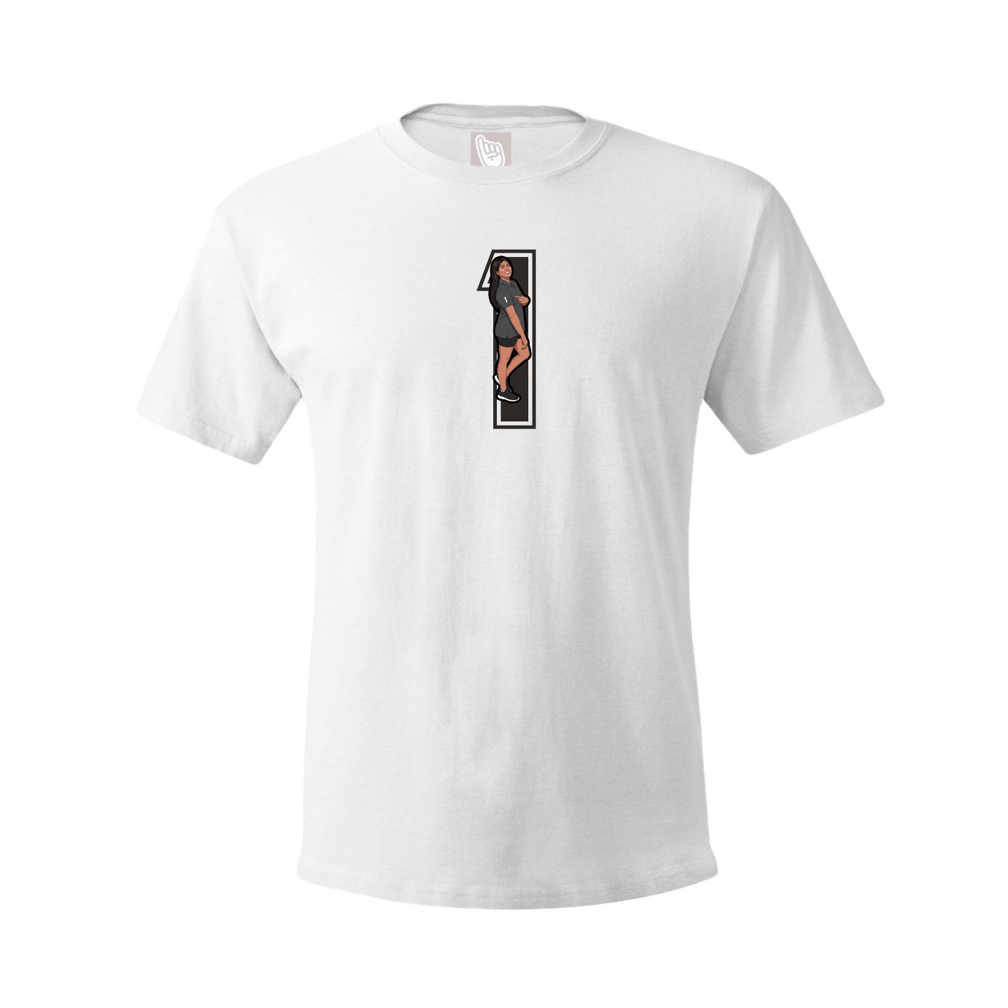 Tee — Number in White
