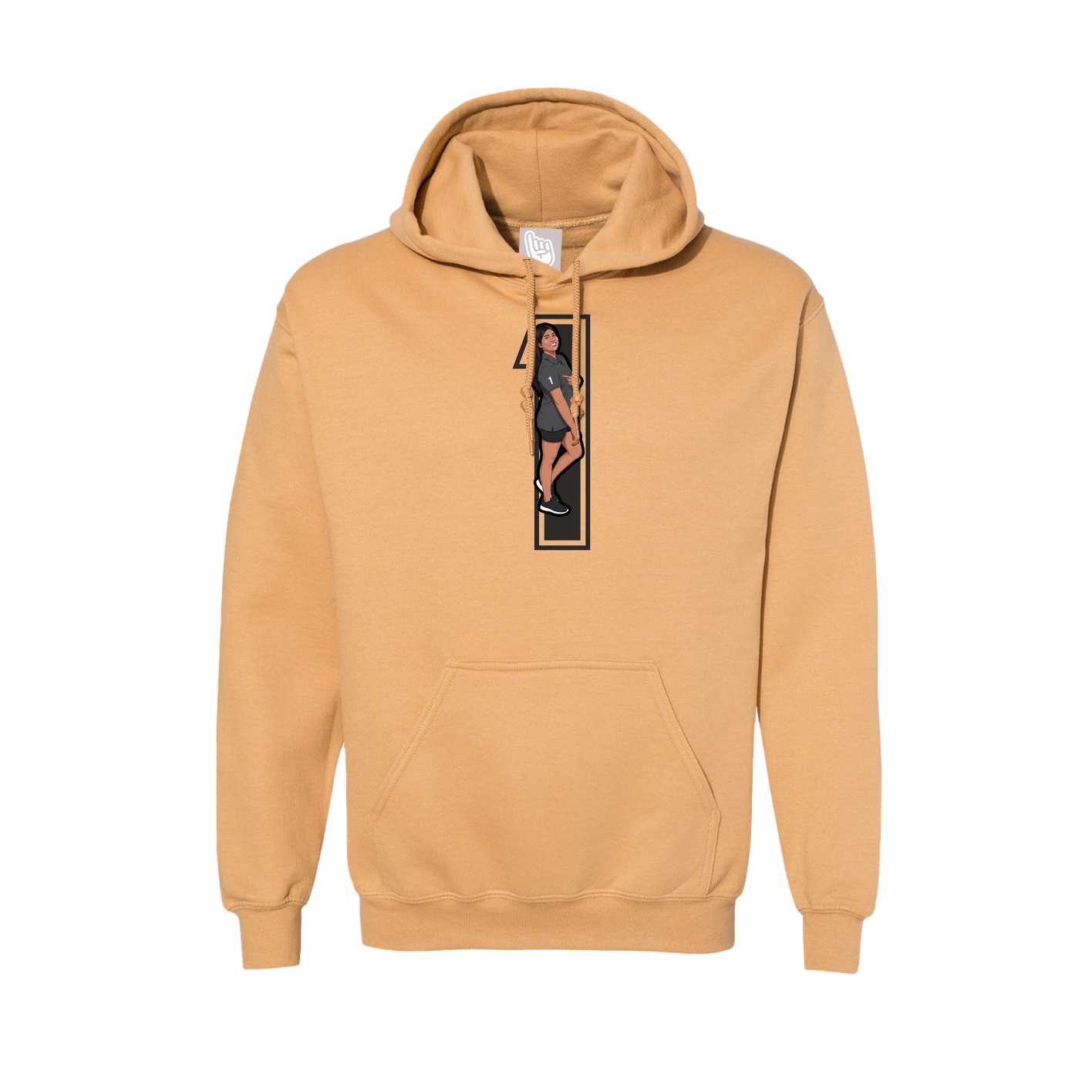 Hoodie — Number in Vegas Gold