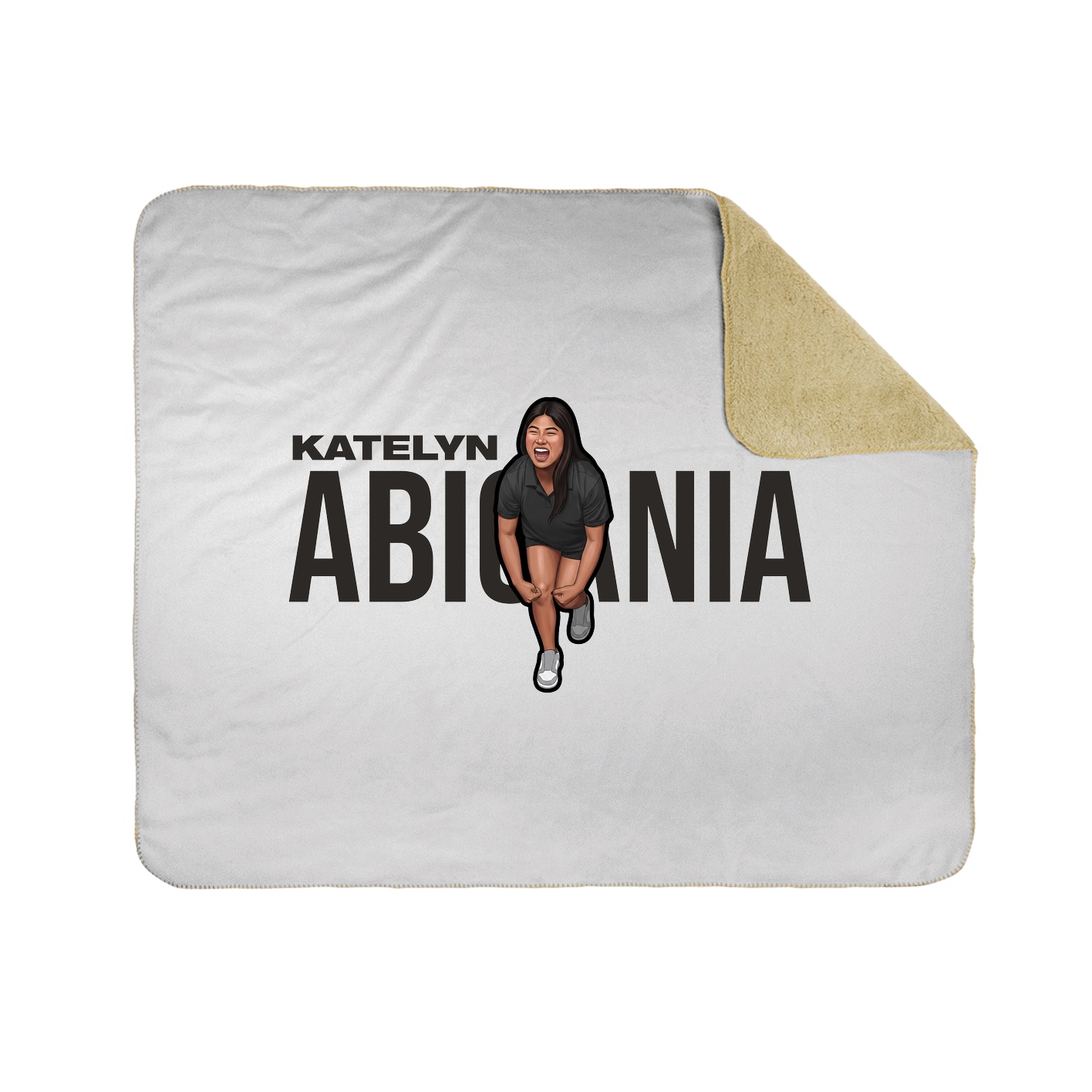 Throw Blanket — Player Name in White