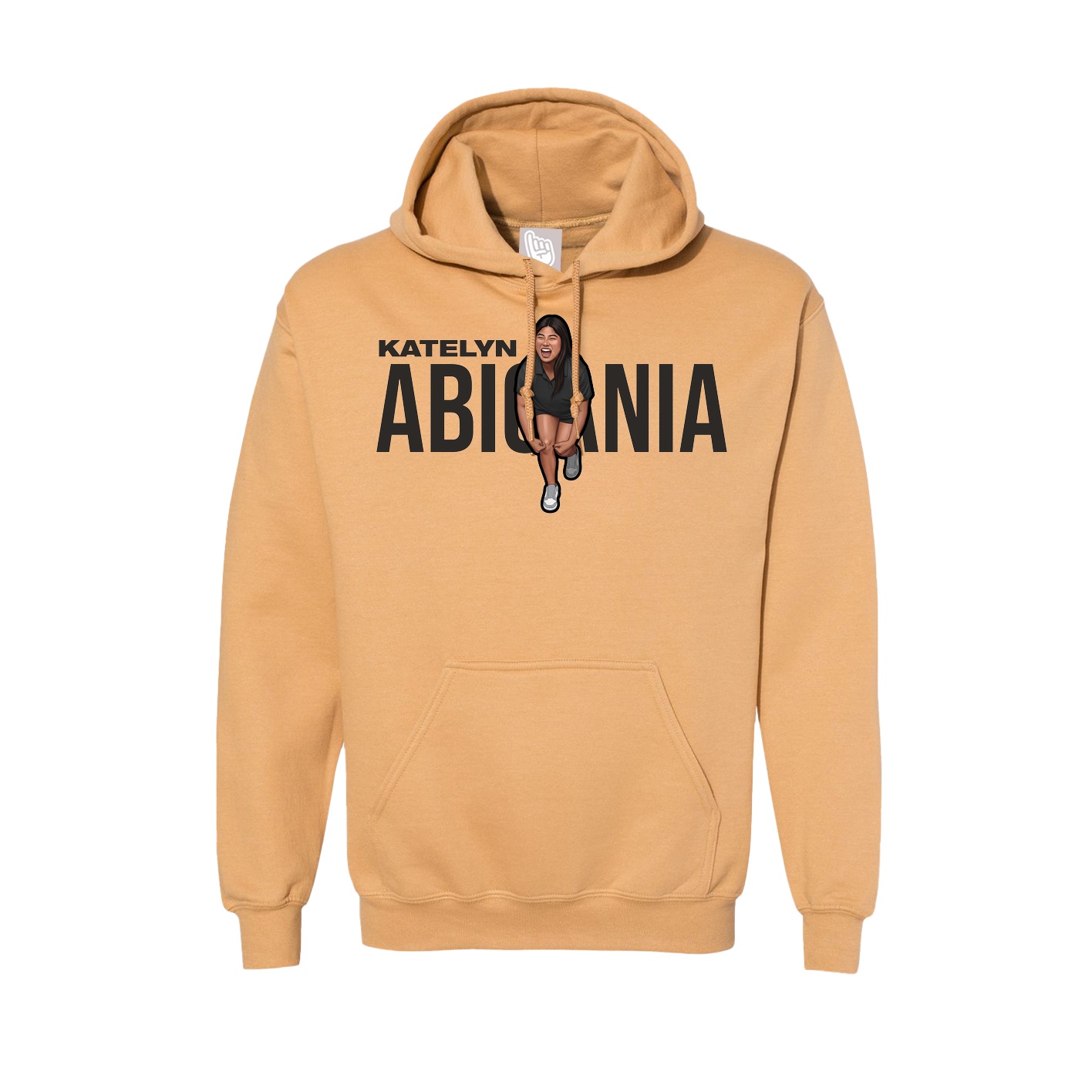 Hoodie — Player Name in Vegas Gold