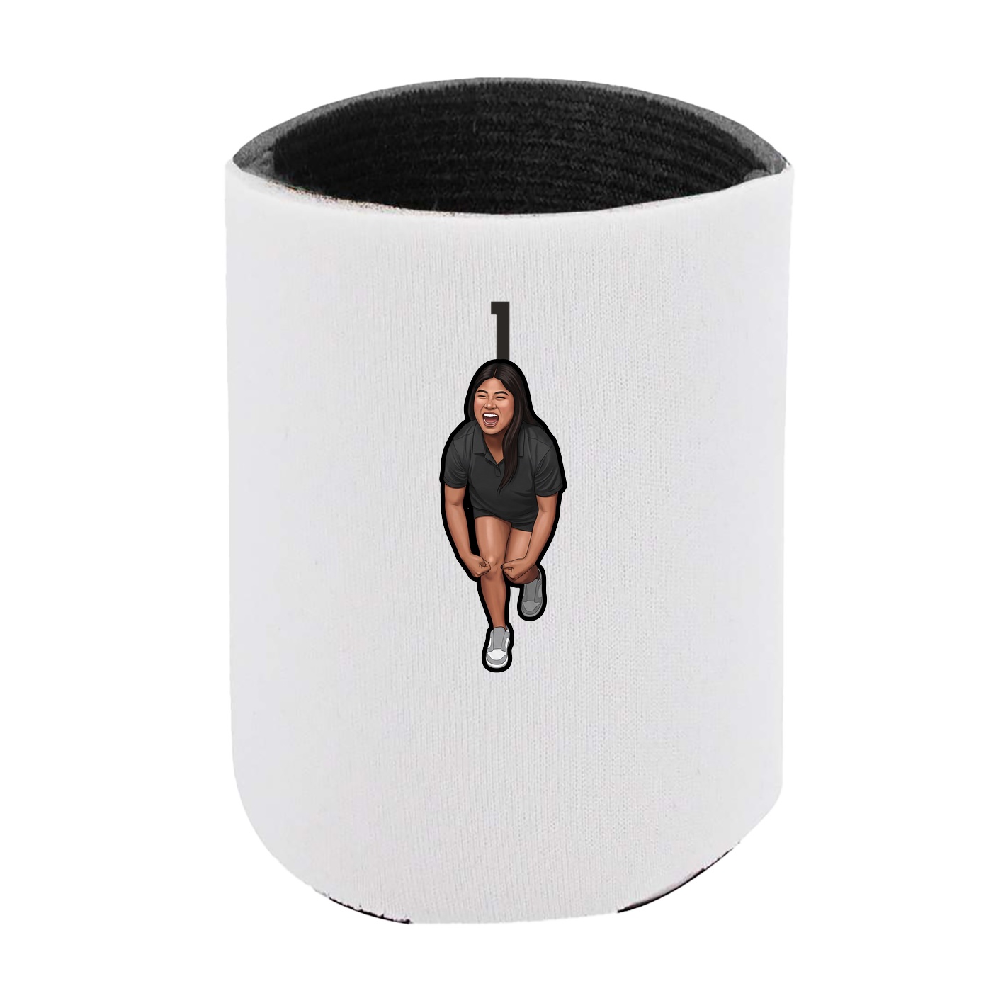 Can Holder — Number Top in White