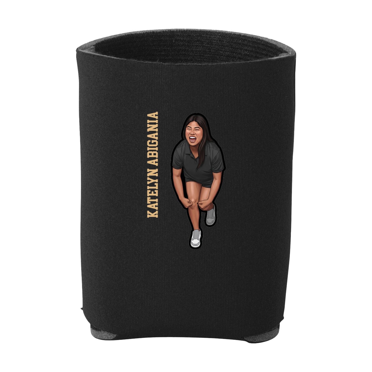 Can Holder — Name Vertical in Black
