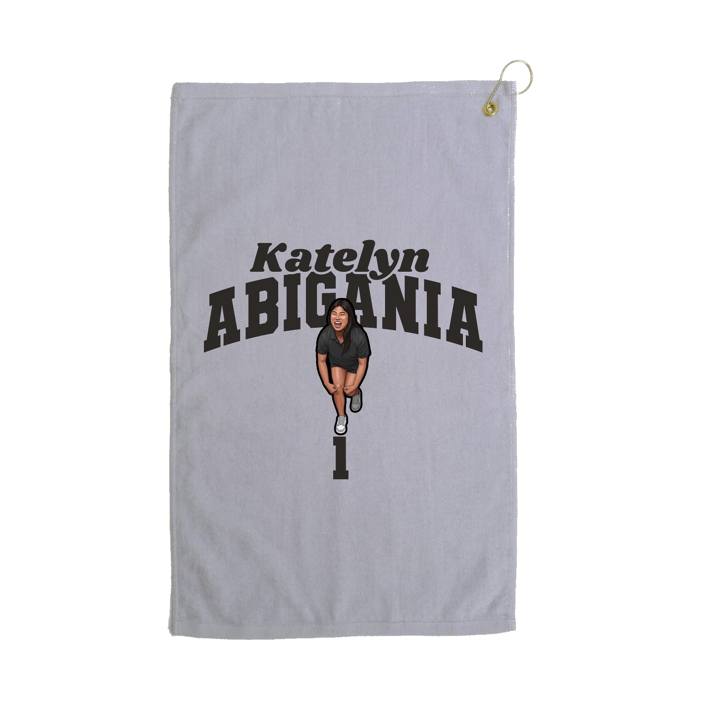 Golf Towel — Signature Arch in Grey