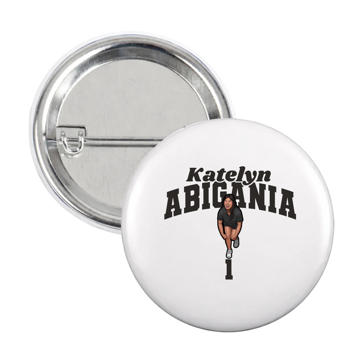 Game Day Button — Signature Arch in White