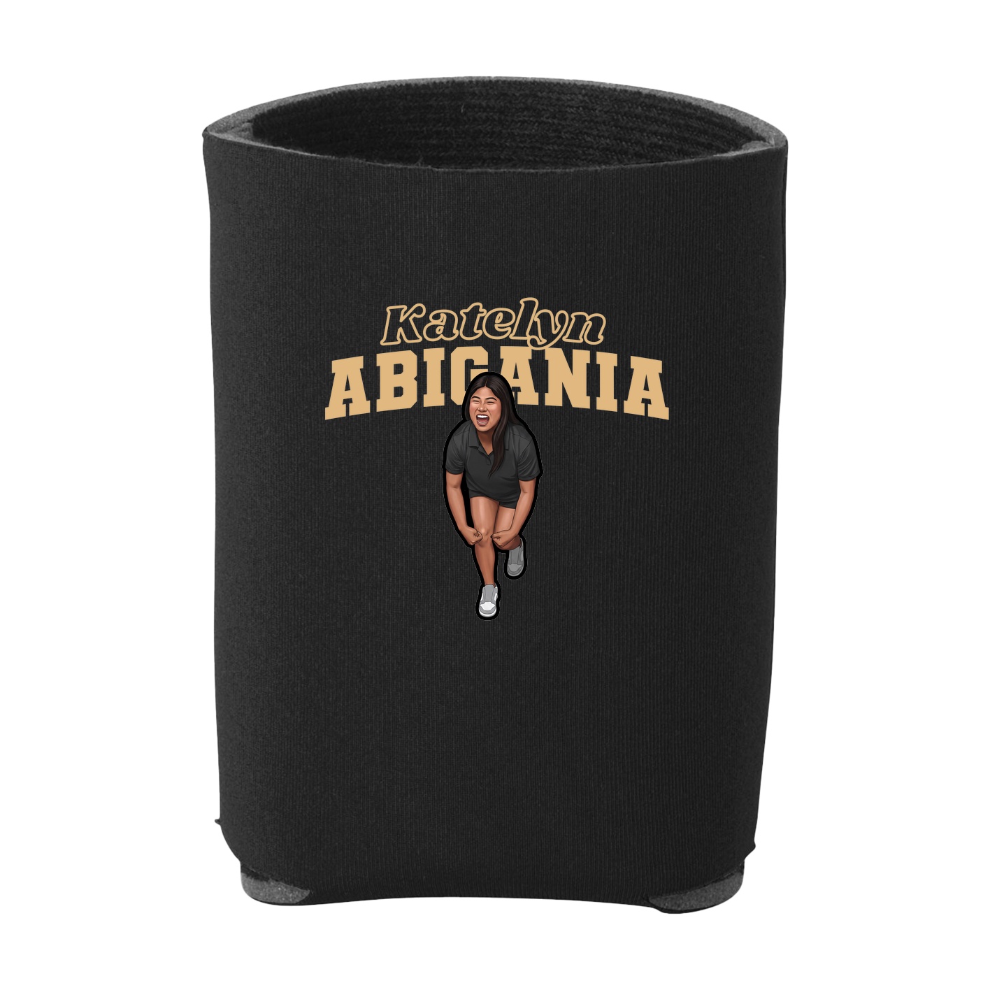 Can Holder — Name Arch in Black