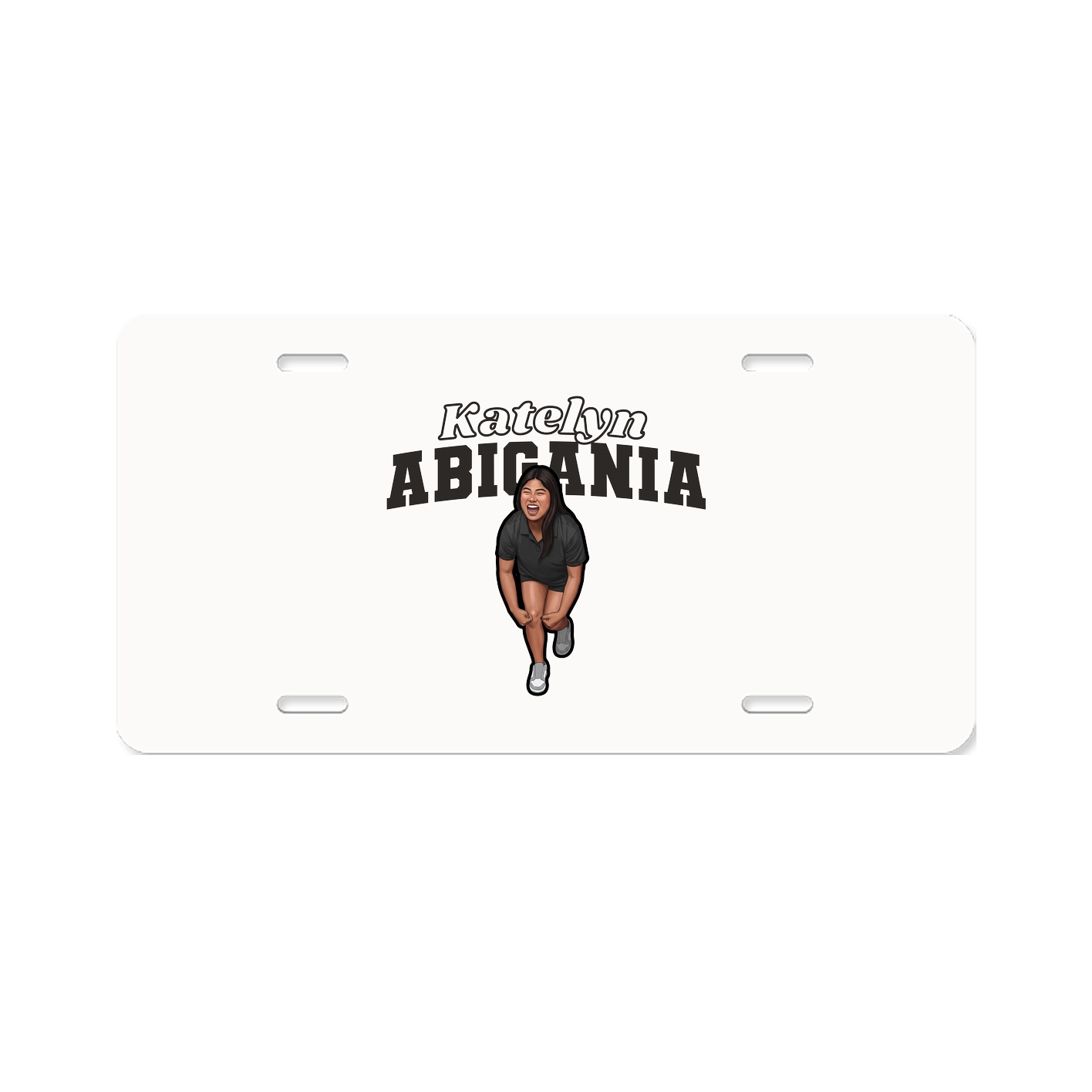 License Plate — Name Arch in Classic