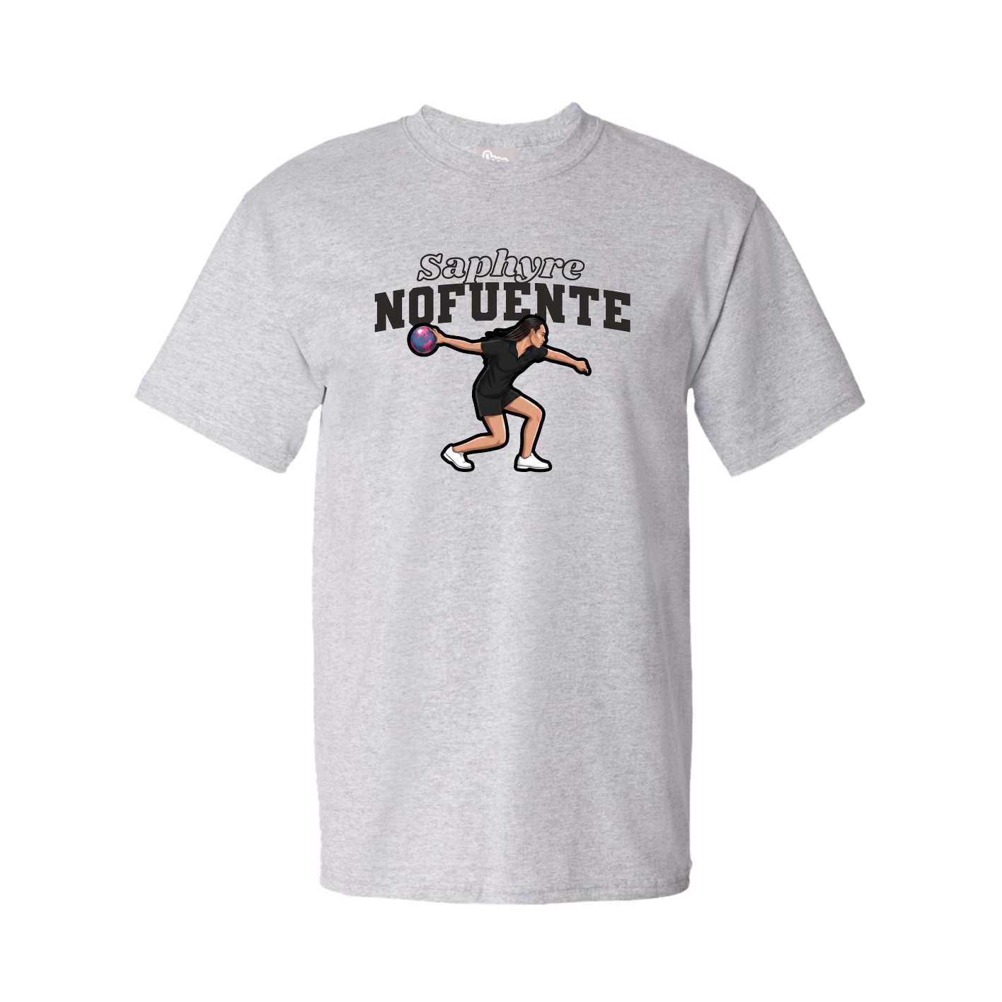 Tee — Name Arch in Grey