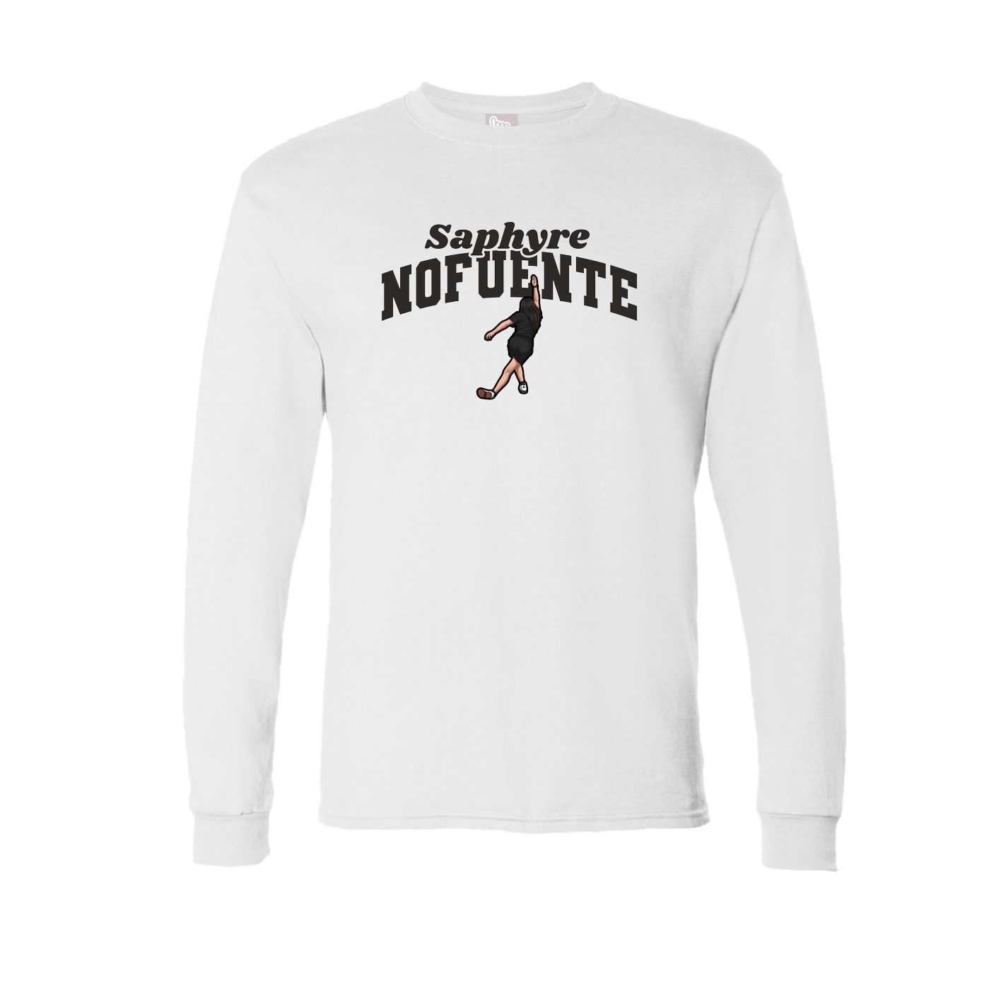 Long Sleeve Tee — Signature Arch in White
