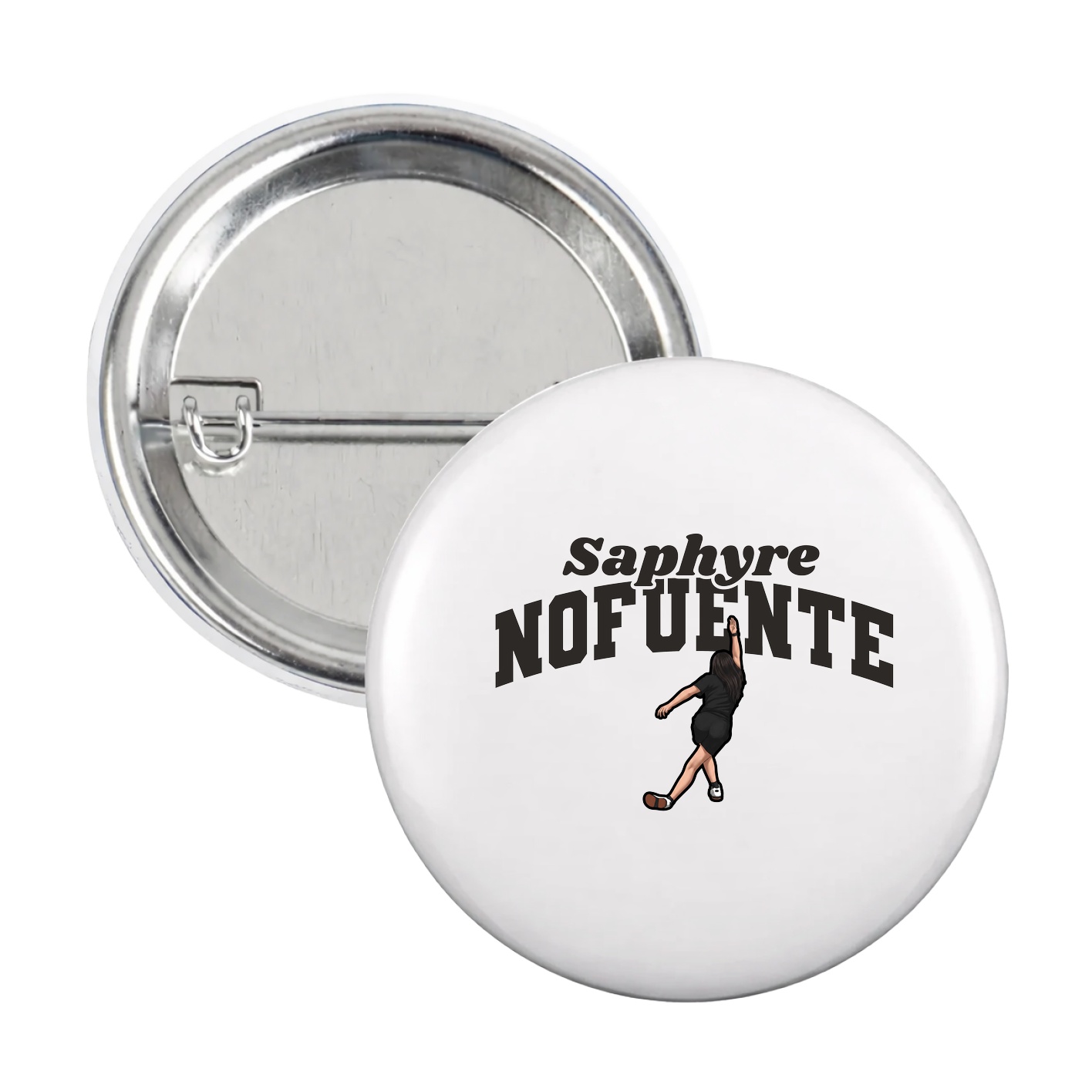 Game Day Button — Signature Arch in White
