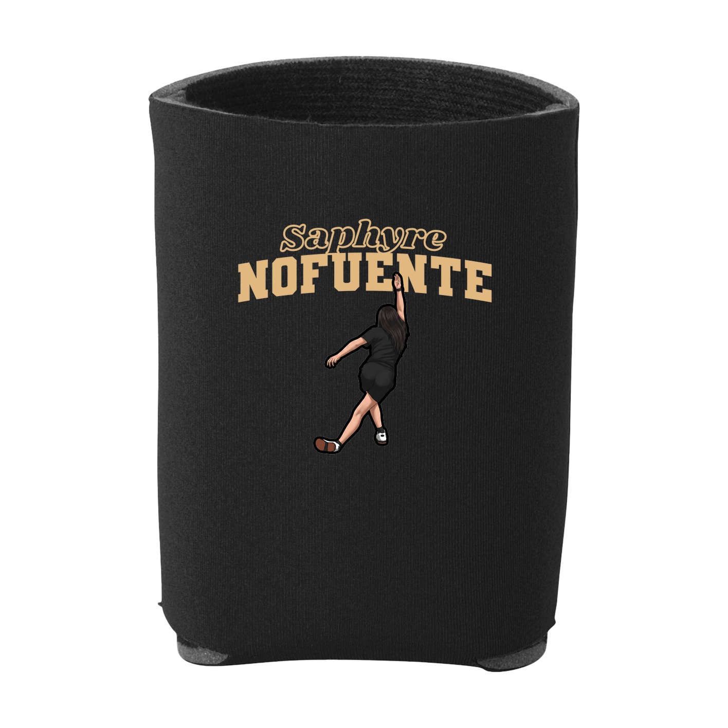 Can Holder — Name Arch in Black