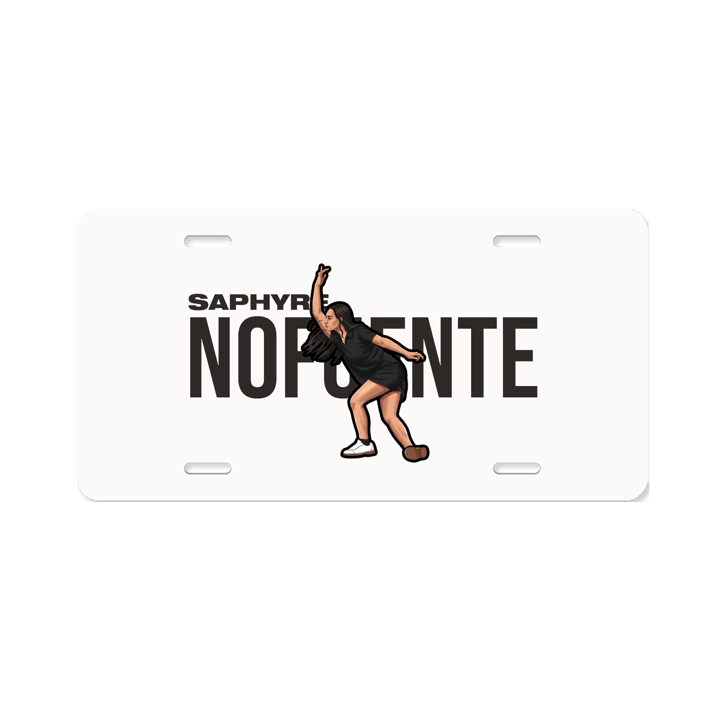 License Plate — Player Name in Classic