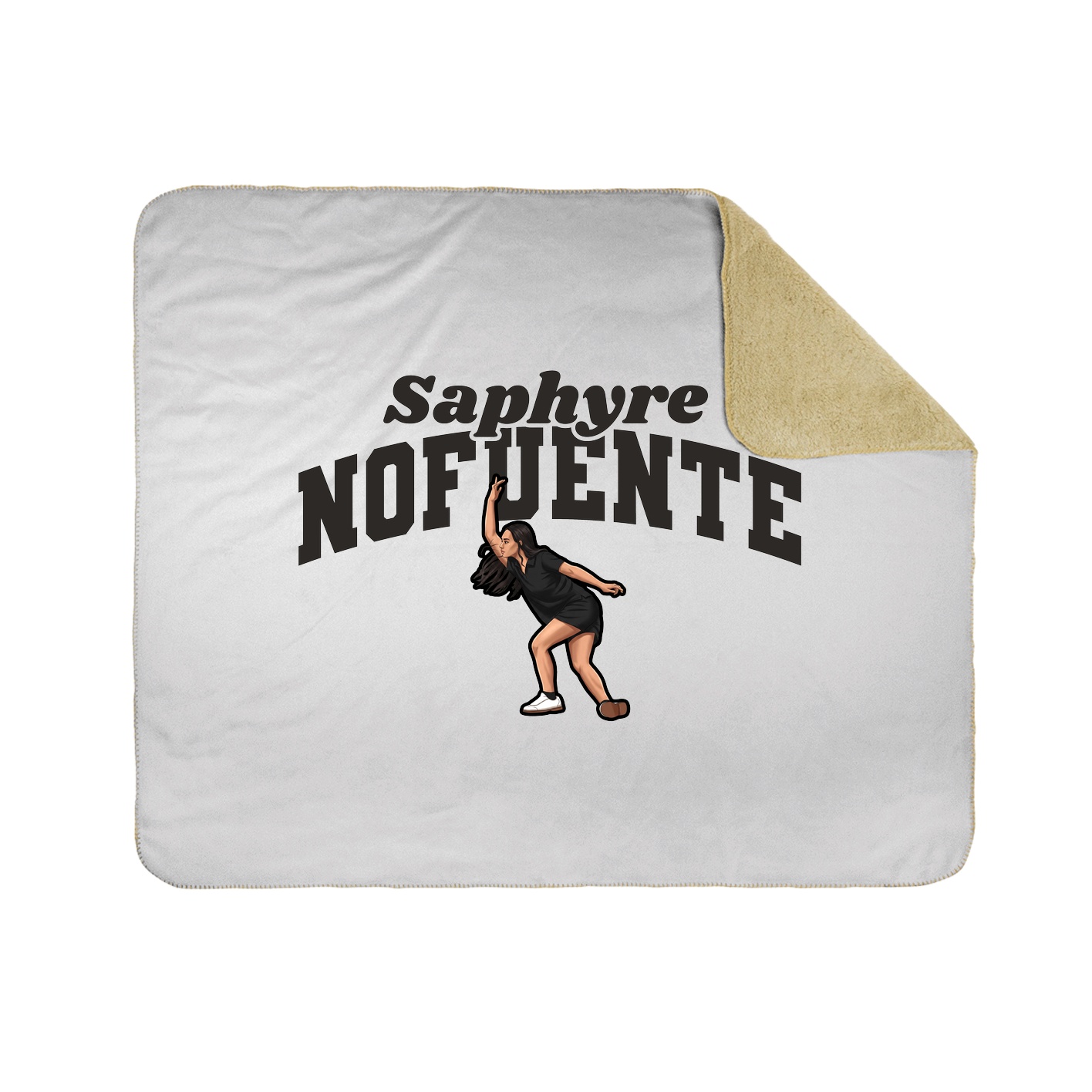 Throw Blanket — Signature Arch in White
