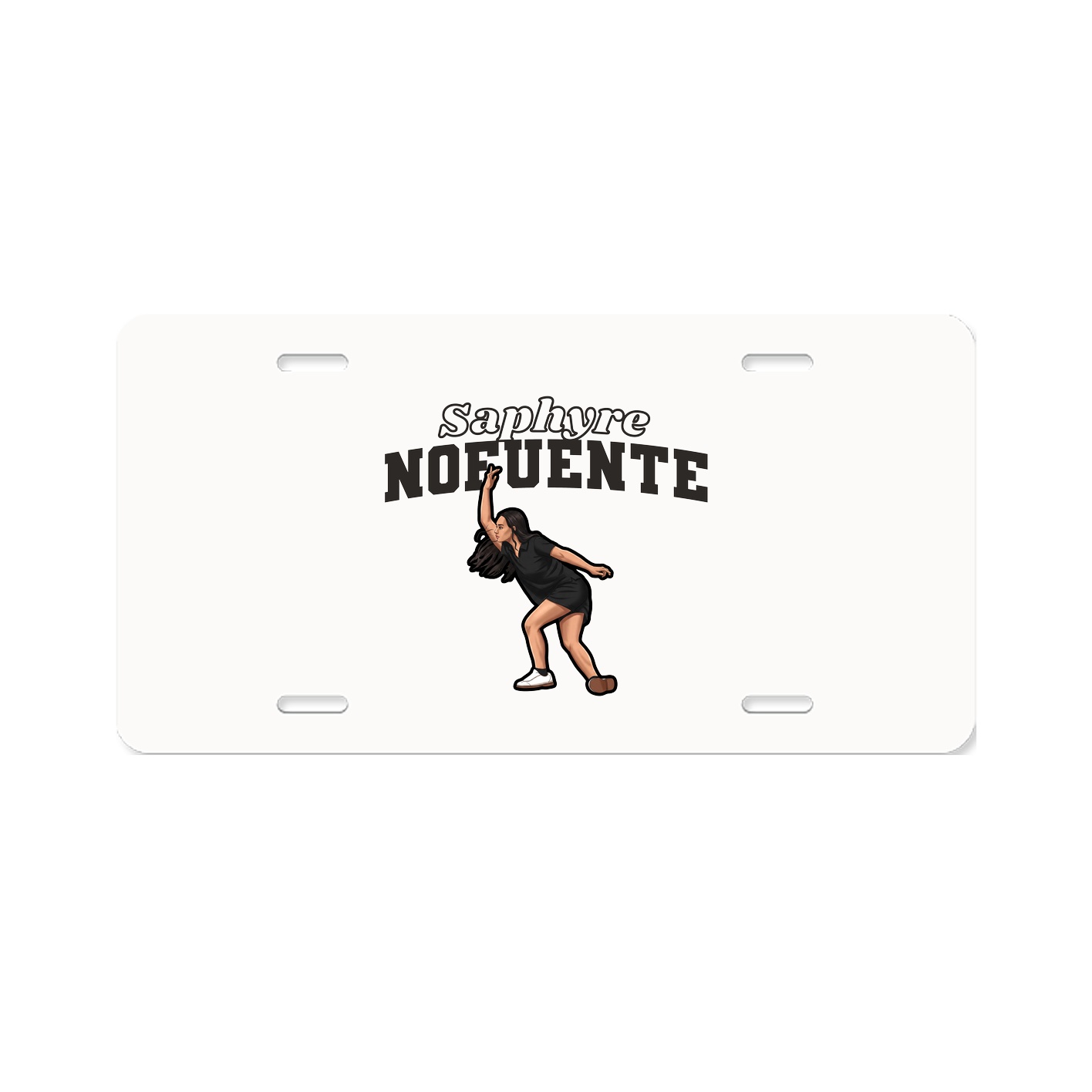 License Plate — Name Arch in Classic