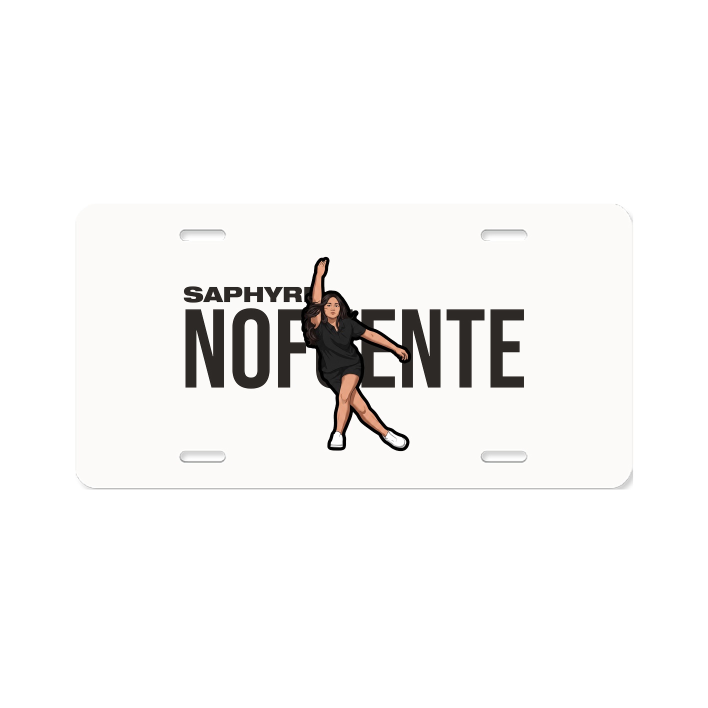 License Plate — Player Name in Classic