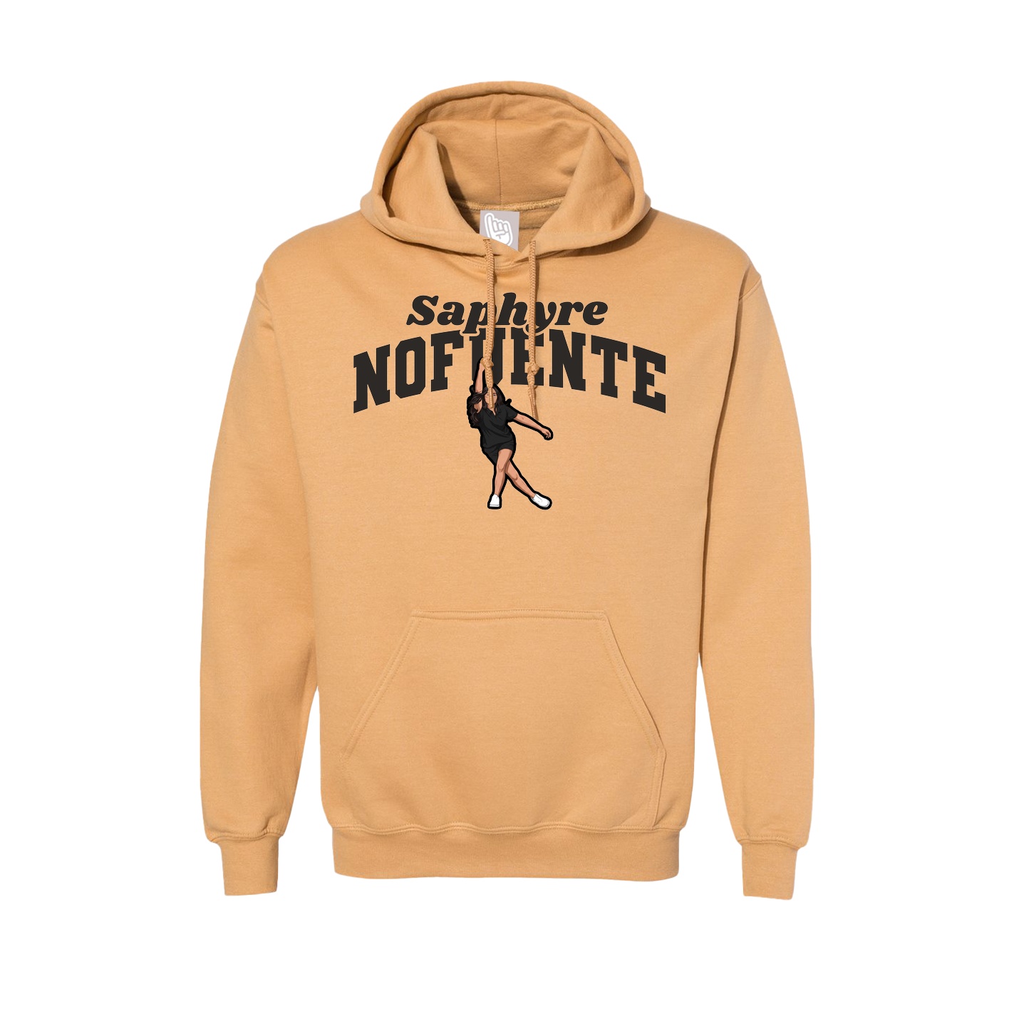 Hoodie — Signature Arch in Vegas Gold