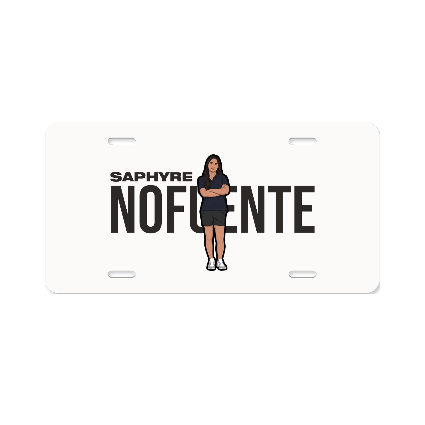 License Plate — Player Name in Classic