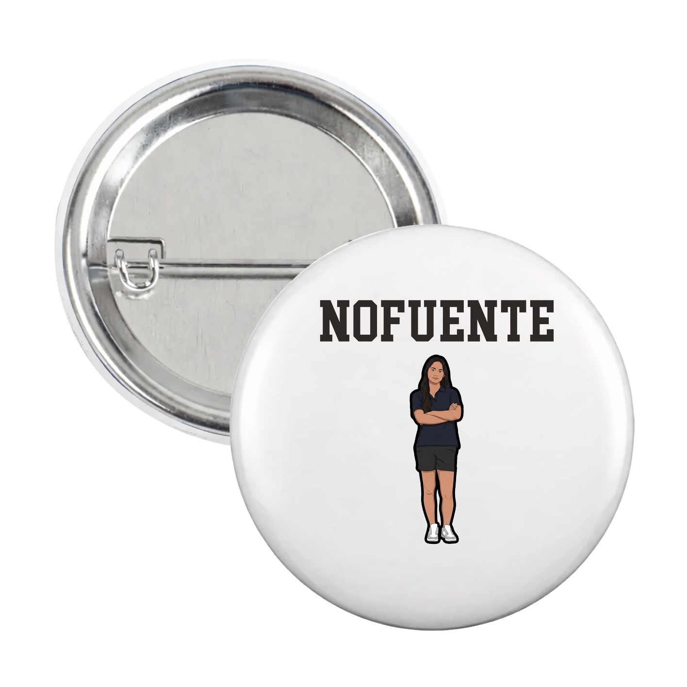Game Day Button — Shirsey in White