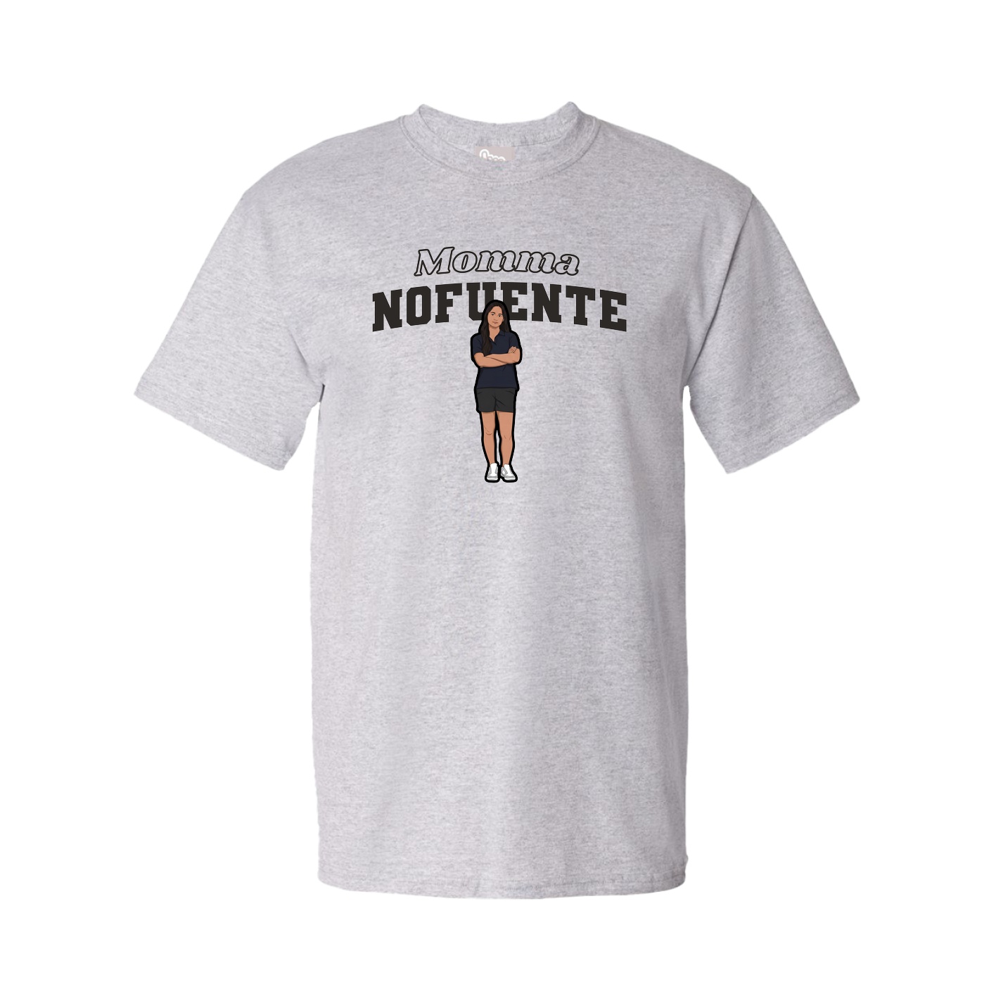Youth Tee — Mothers Day Block in Grey