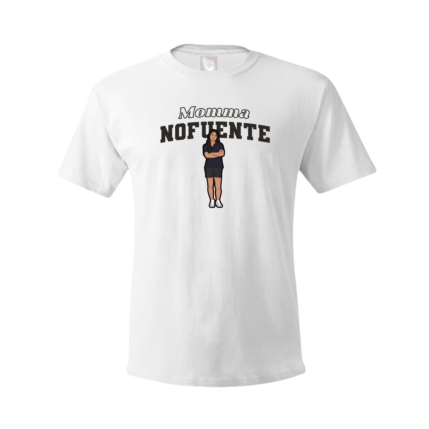 Youth Tee — Mothers Day Block in White