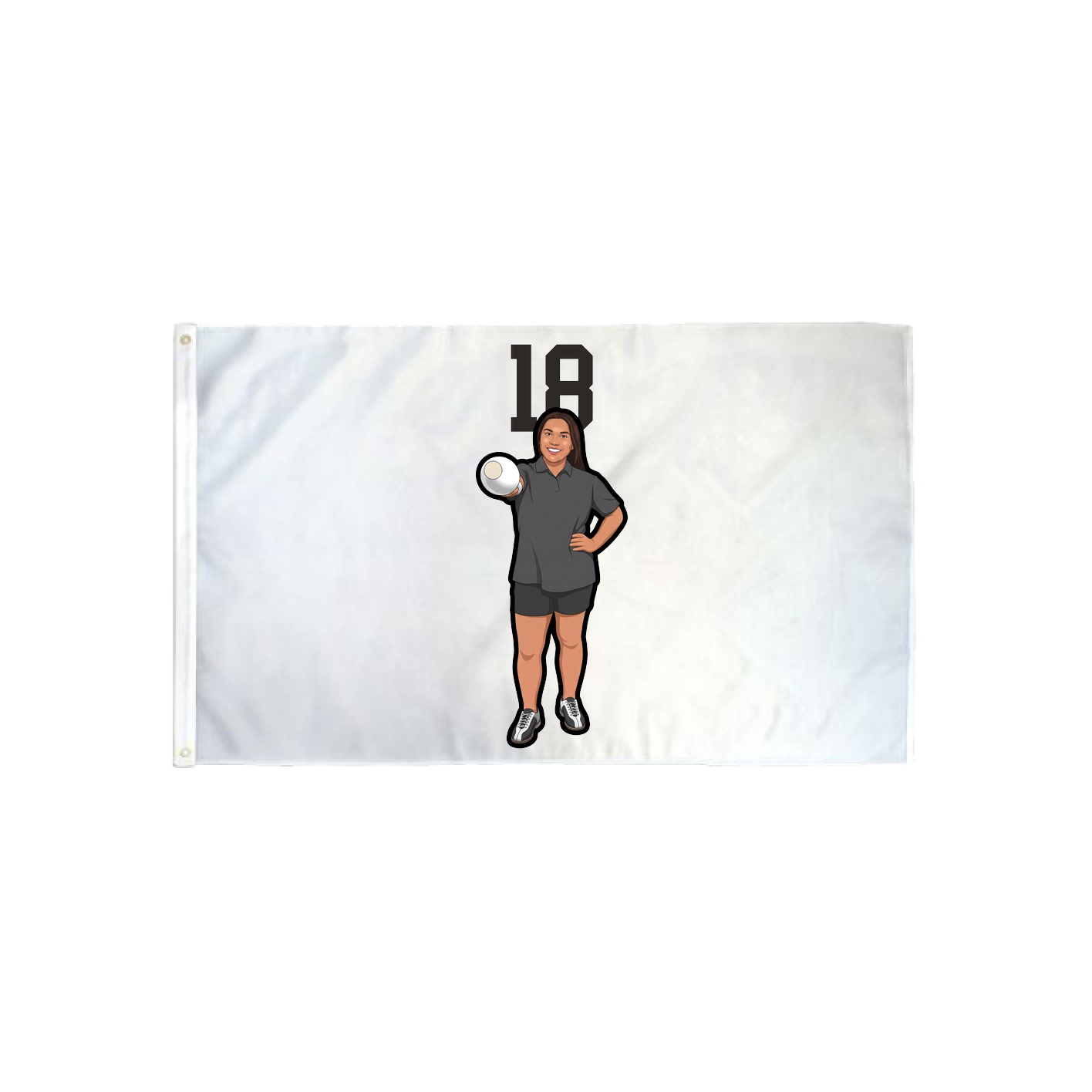 3x5 Flag — Number Top in Classic