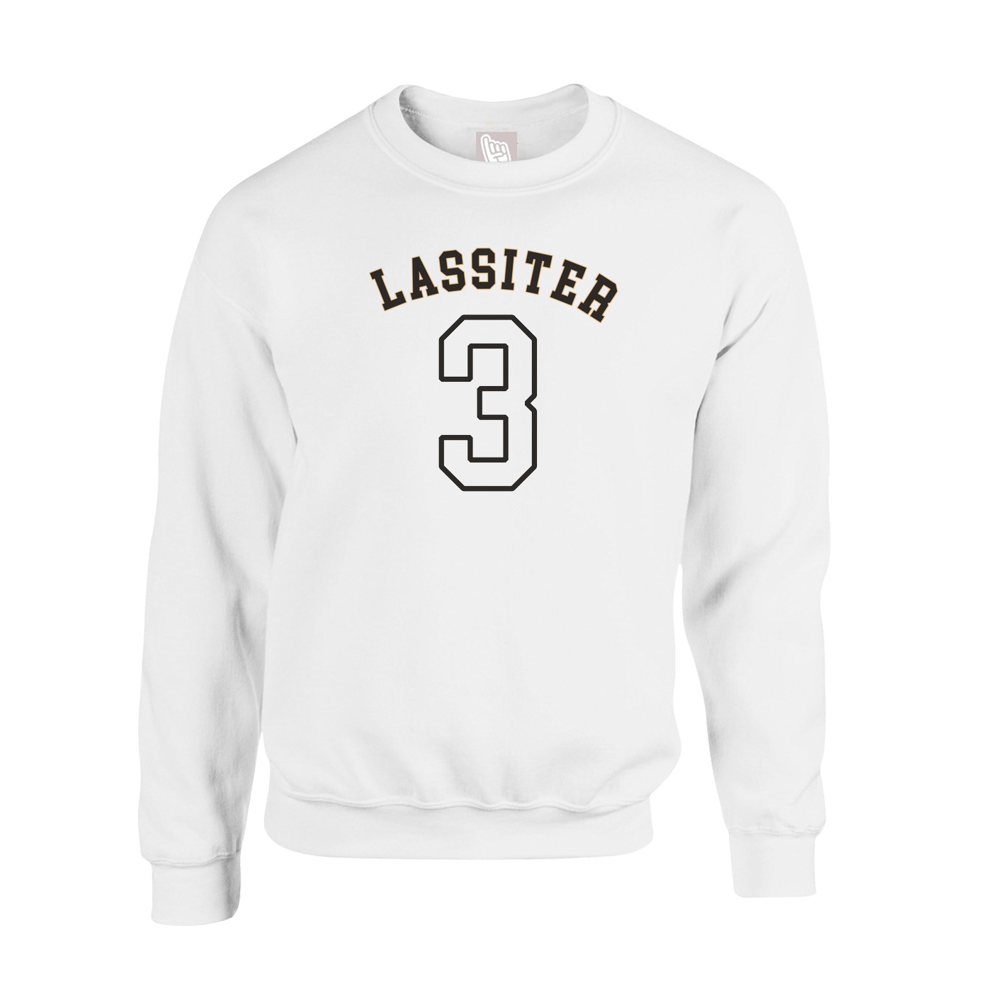 Fleece Crew — Shirsey Arch in White