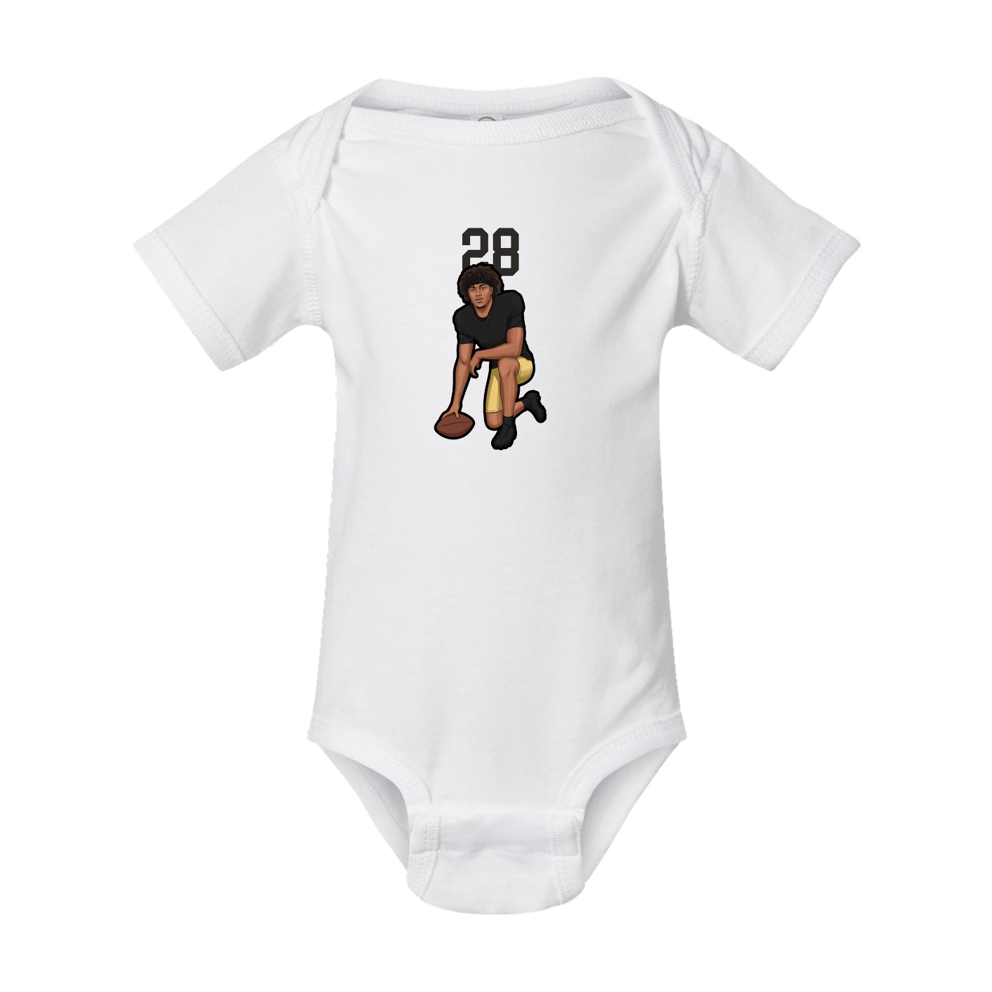 Baby Onesie — Number Top in White