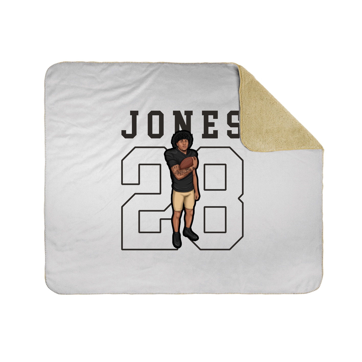 50x60 Sherpa Lined Throw Blanket