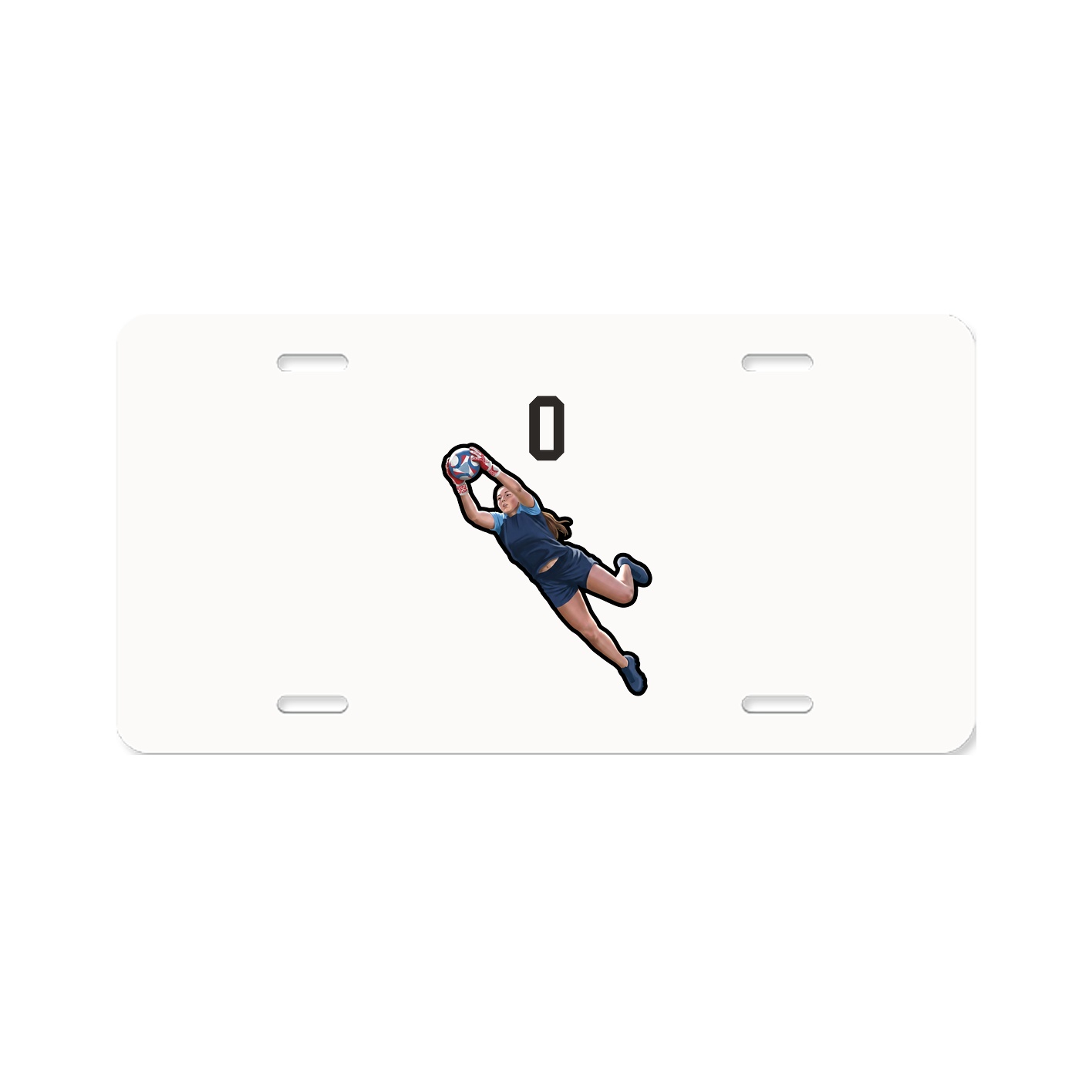 License Plate — Number Top in Classic