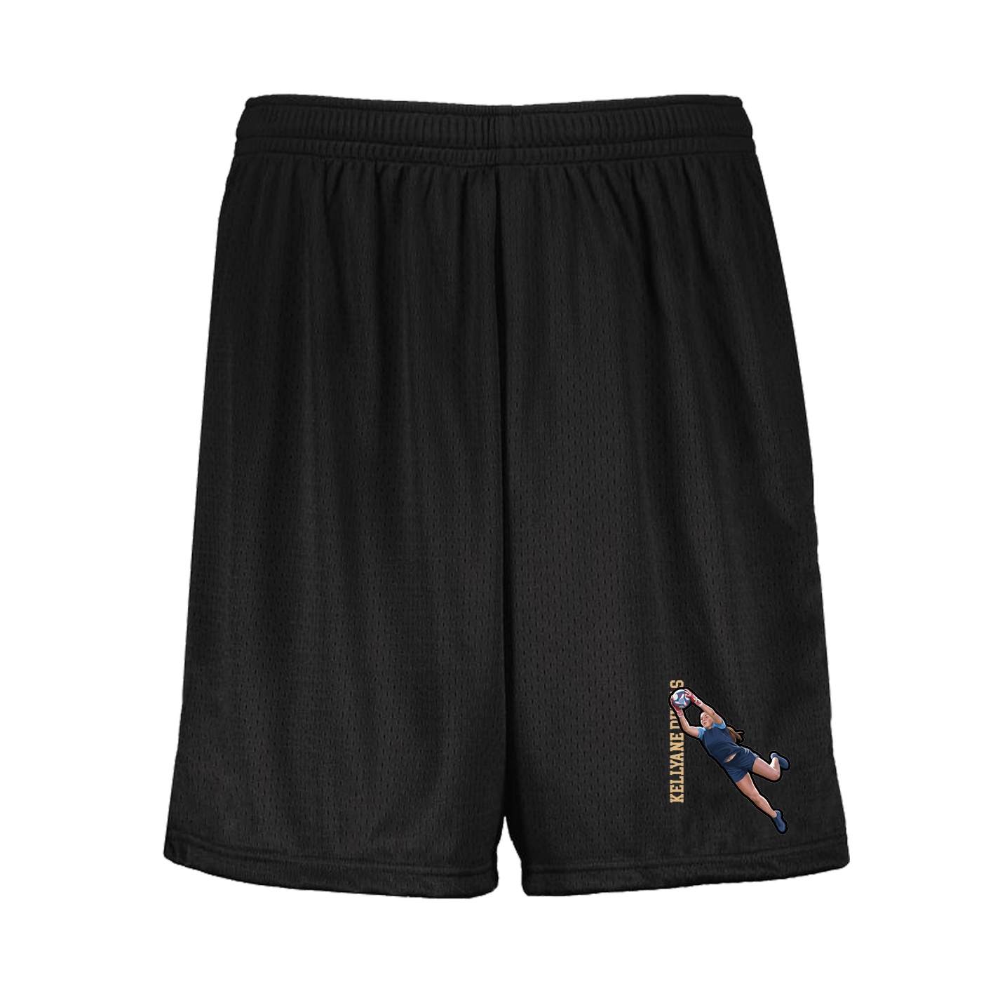 Shorts — Name Vertical in Black