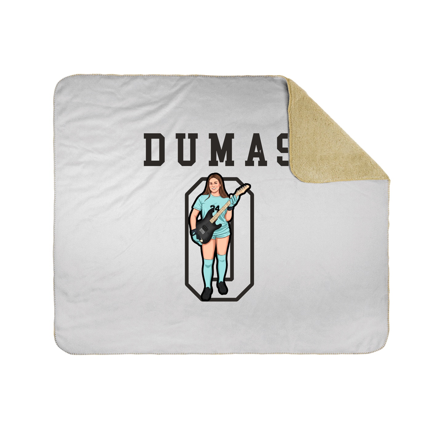 Throw Blanket — Shirsey in White