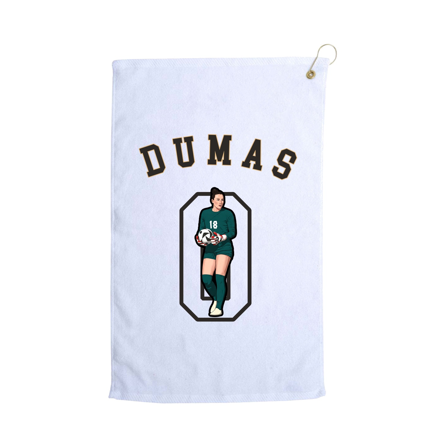 Golf Towel — Shirsey Arch in White