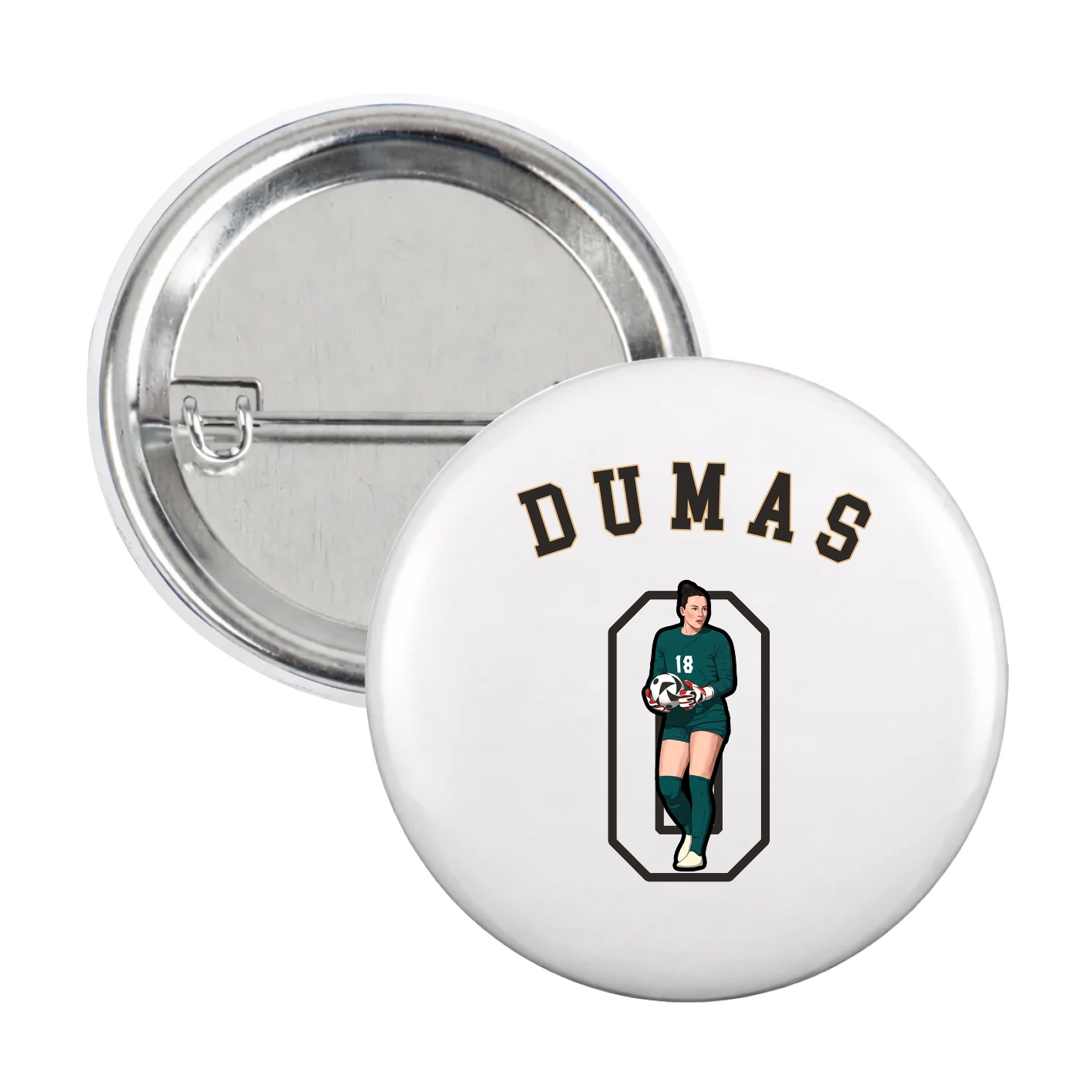 Game Day Button — Shirsey Arch in White