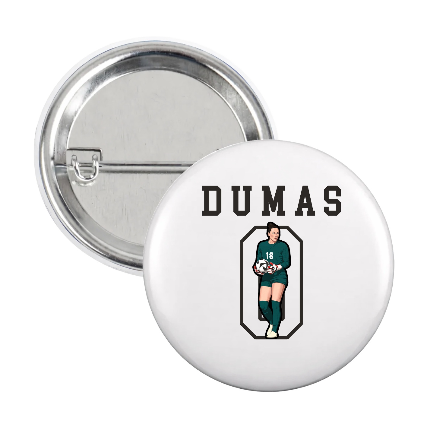 Game Day Button — Shirsey in White
