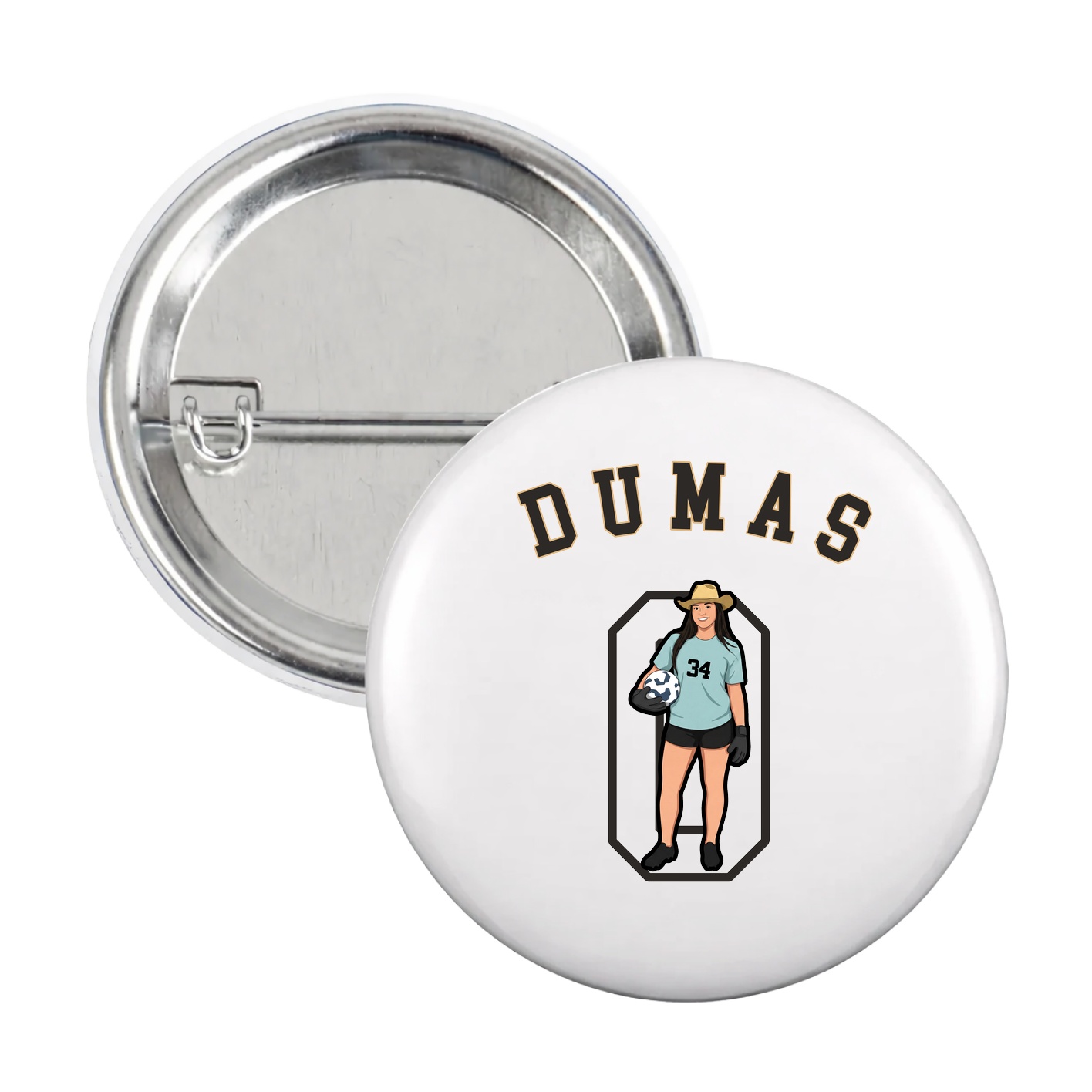 Game Day Button — Shirsey Arch in White