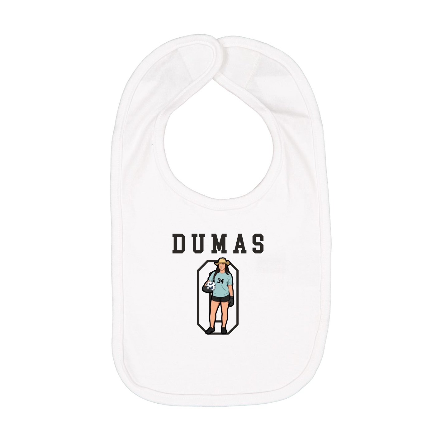 Infant Bib — Shirsey in White