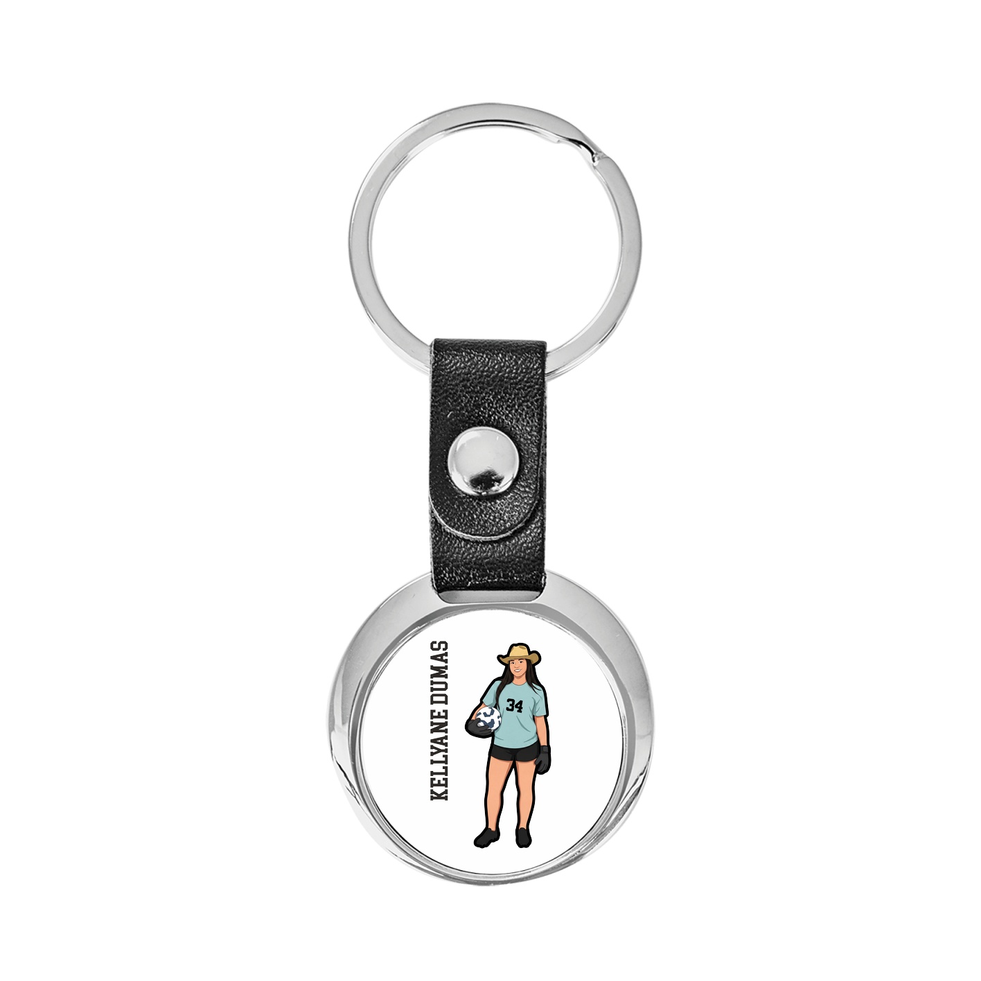 Key Chain — Name Vertical in Classic