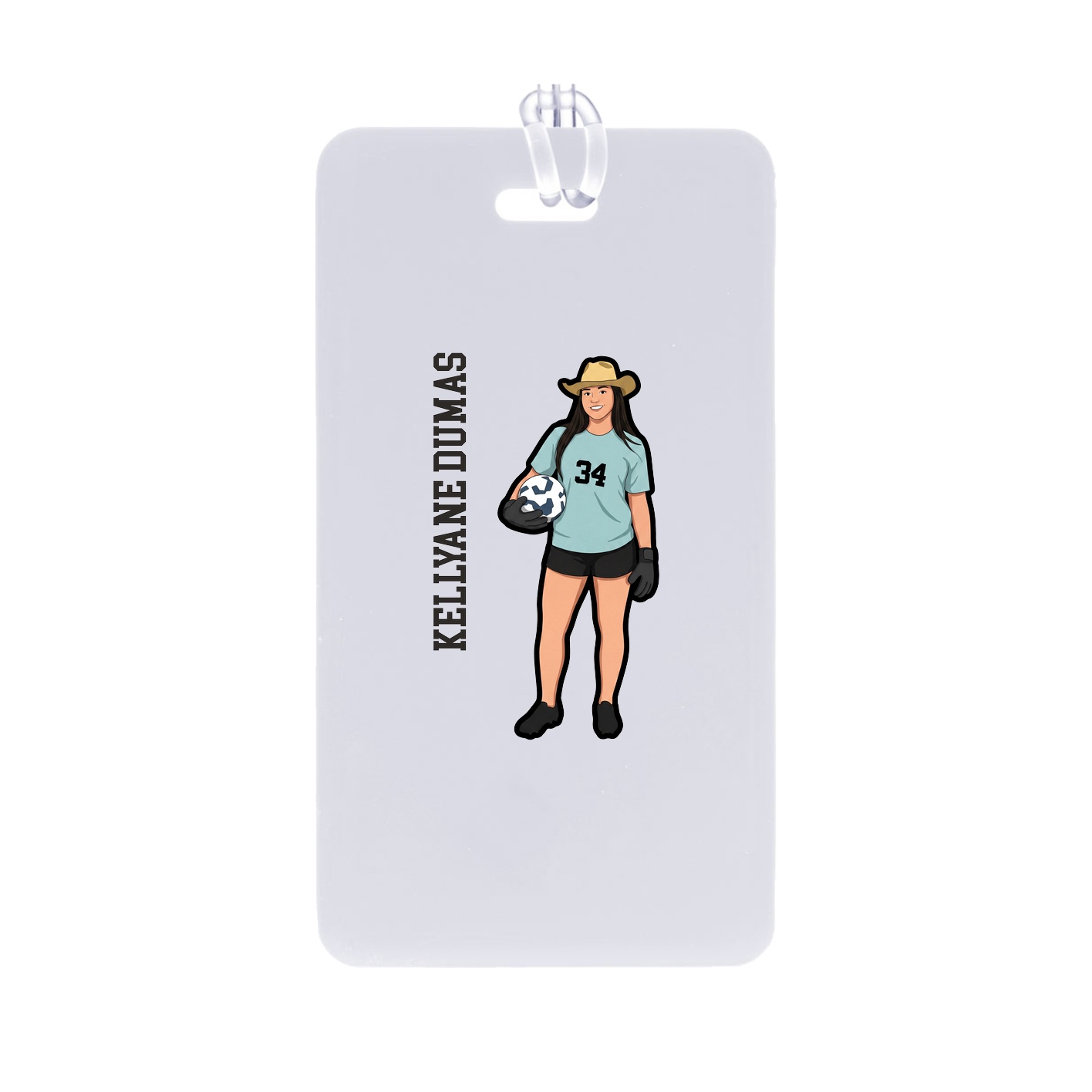 Bag Tag — Name Vertical in Classic