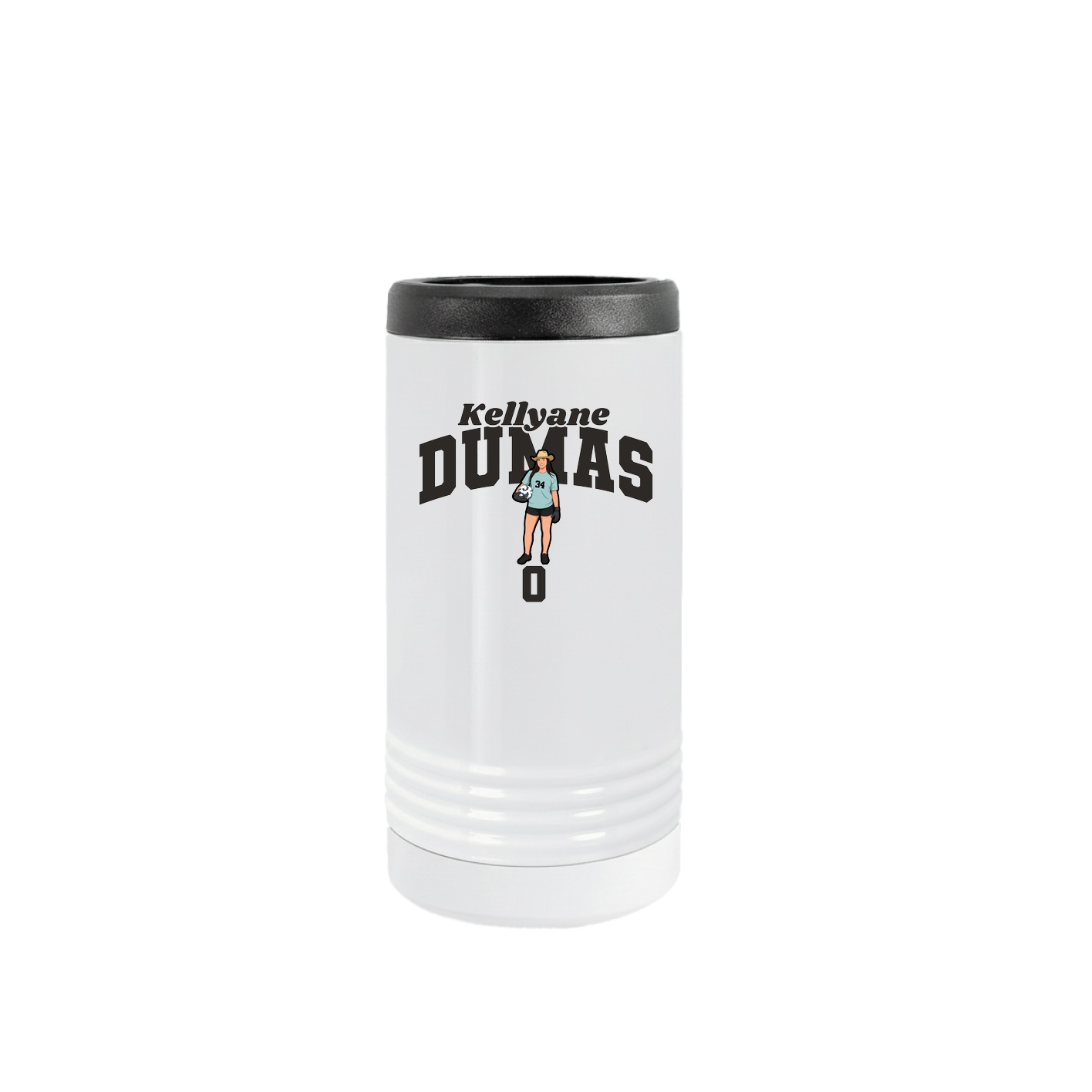 Slim Beverage Holder — Signature Arch in White