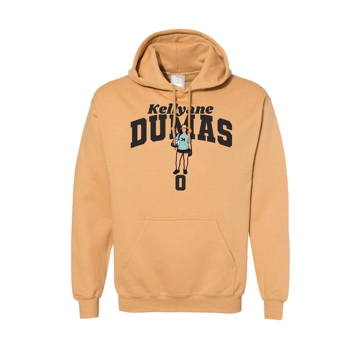 Hoodie — Signature Arch in Vegas Gold