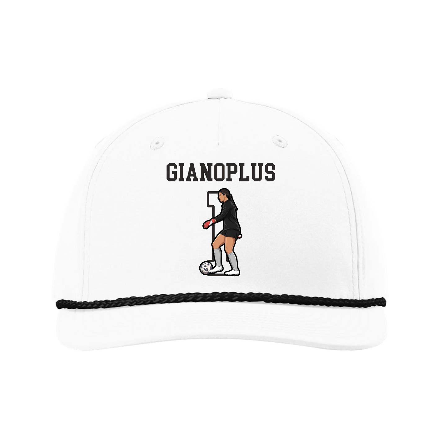 Five-Panel Classic Rope Cap — Shirsey in White