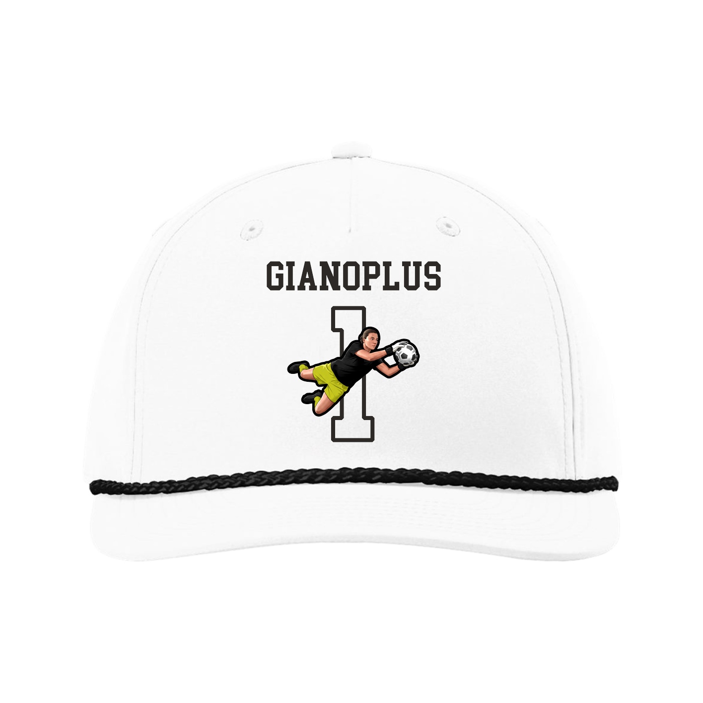 Five-Panel Classic Rope Cap — Shirsey in White