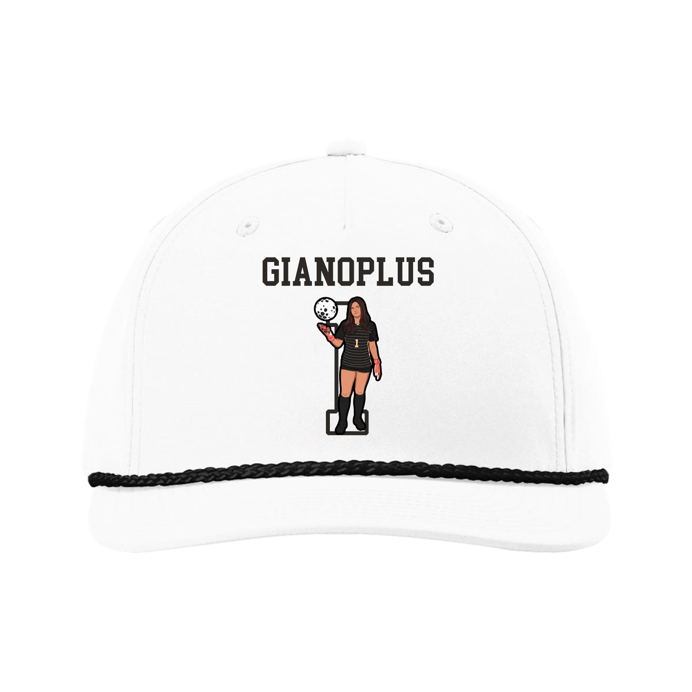 Five-Panel Classic Rope Cap — Shirsey in White