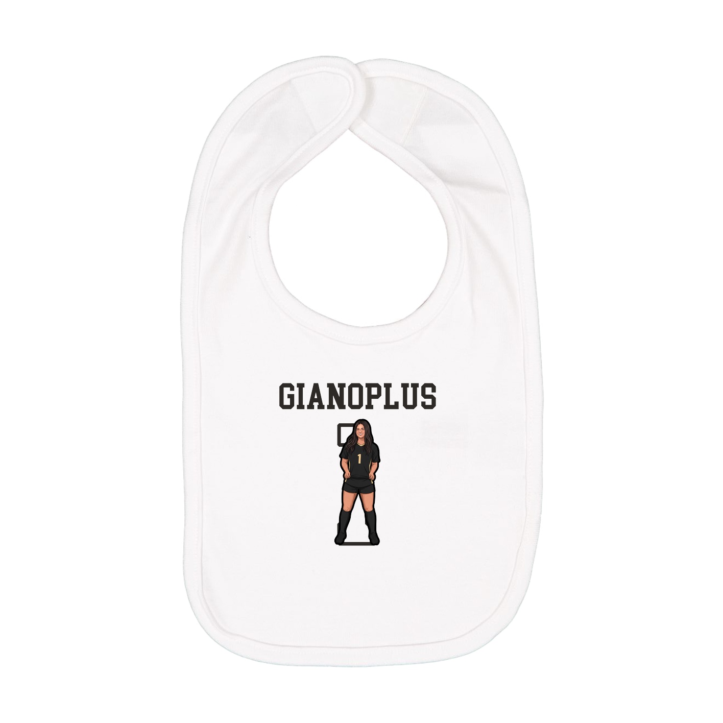 Infant Bib — Shirsey in White