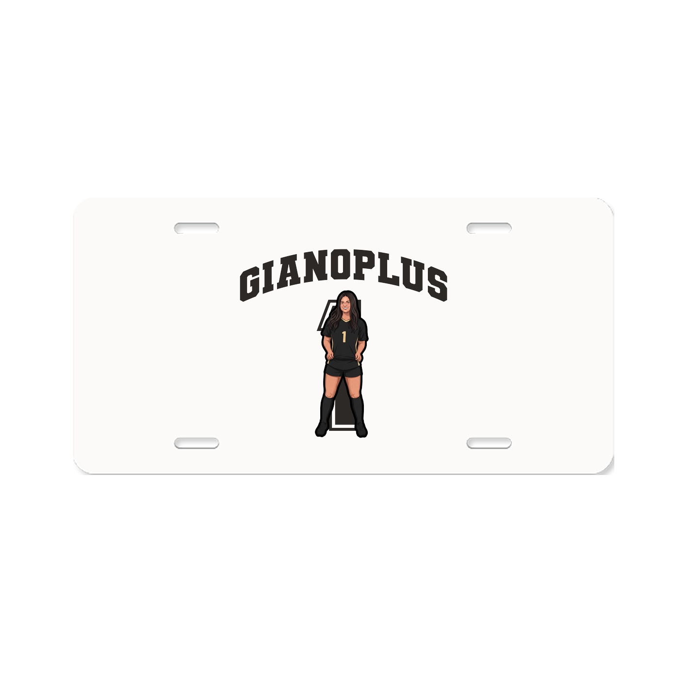 License Plate — Number in Classic