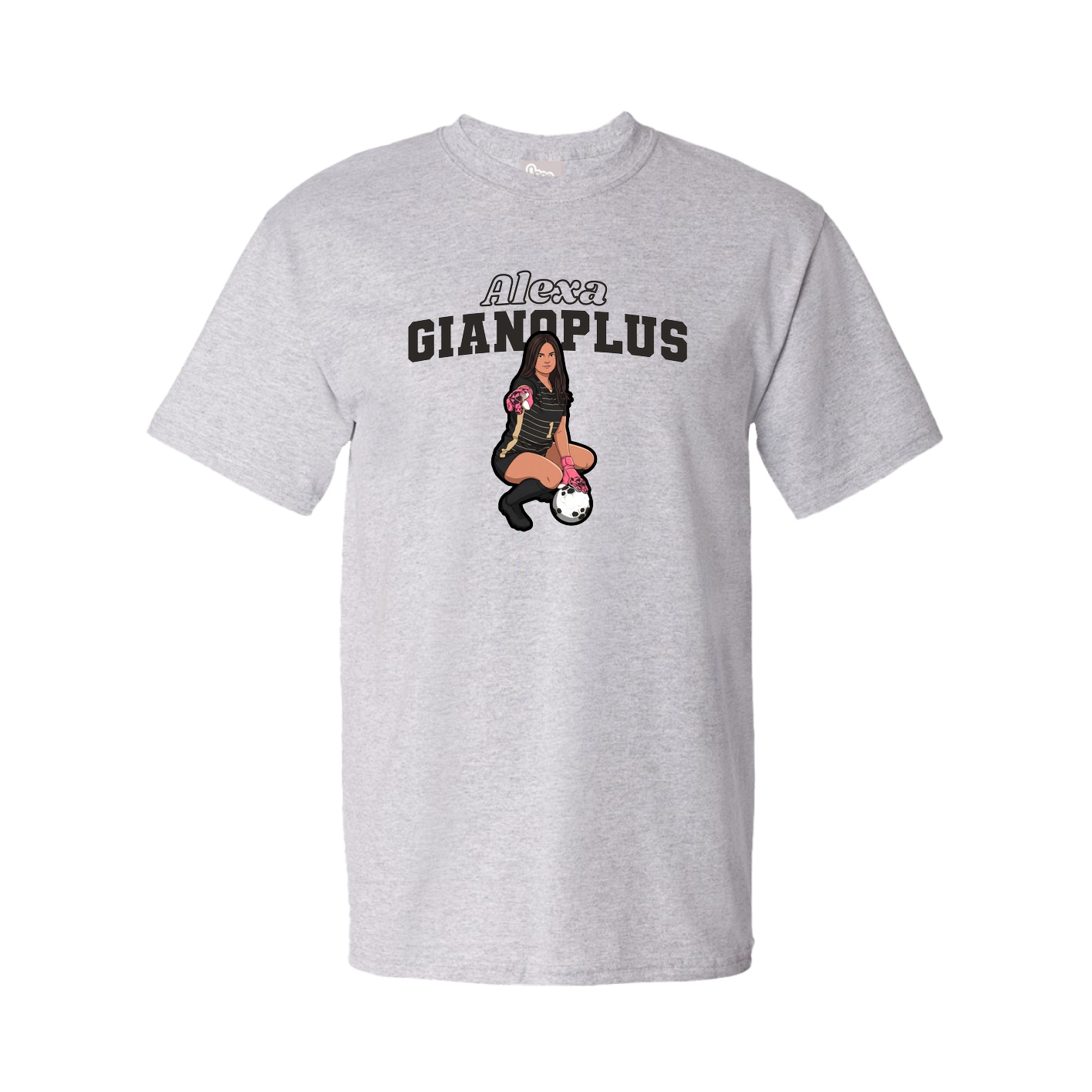 Tee — Name Arch in Grey