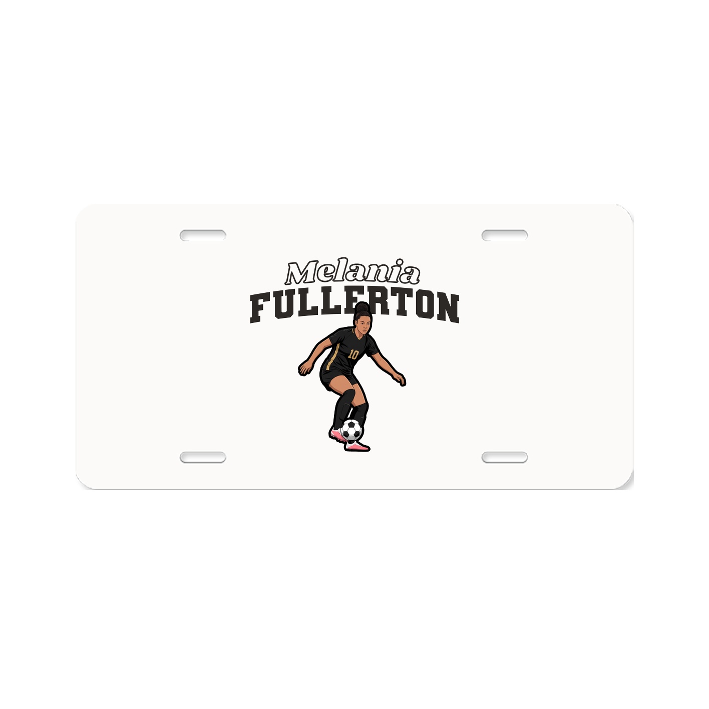 License Plate — Name Arch in Classic