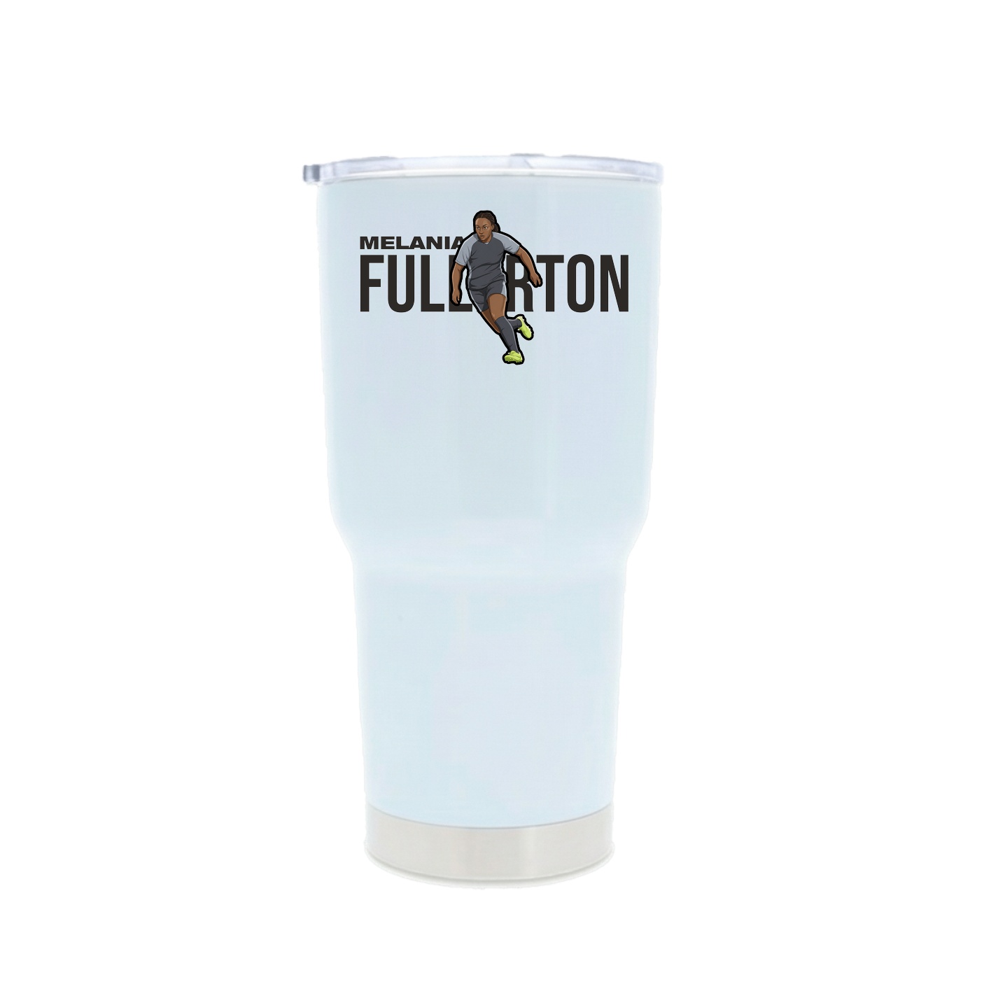 30oz Stainless Steel Tumbler — Player Name in White