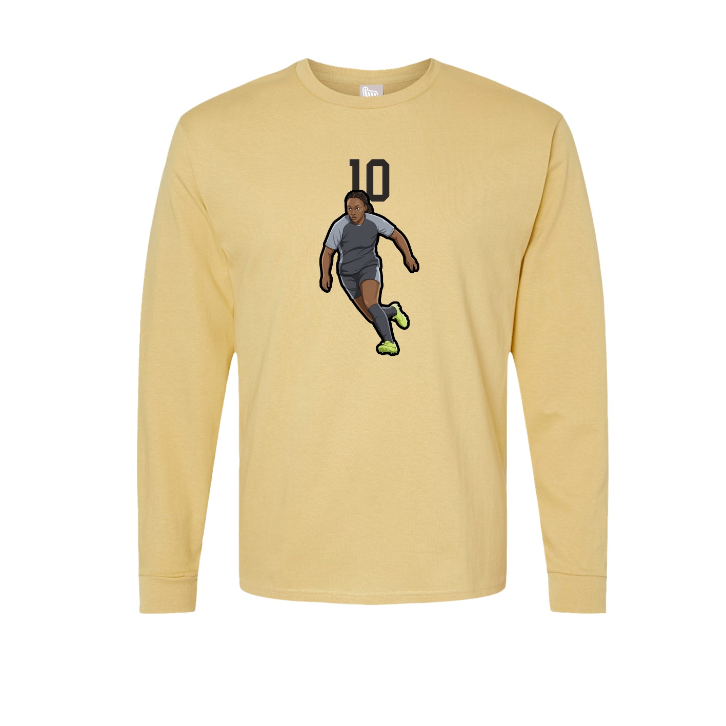 Long Sleeve Tee — Number Top in Vegas Gold