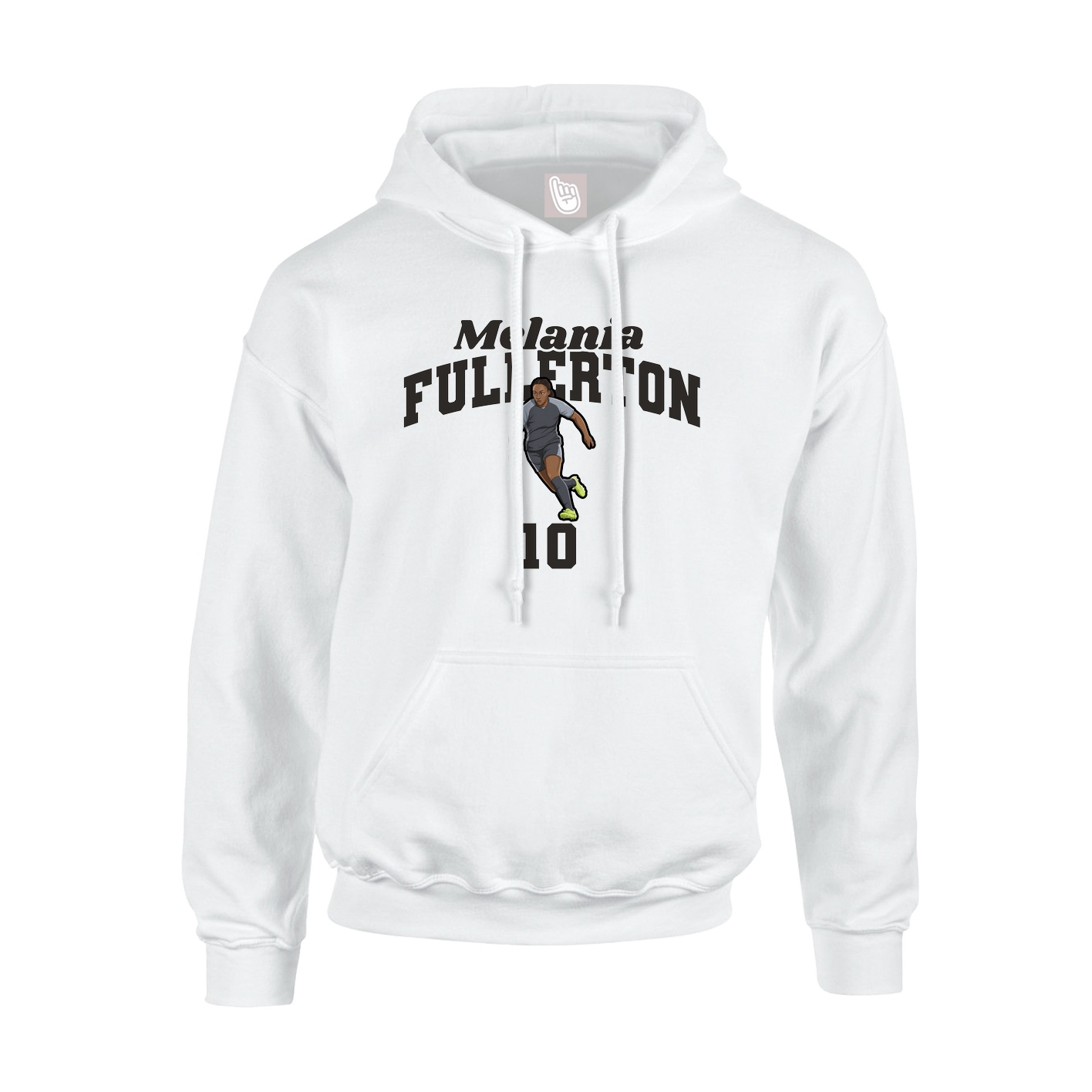 Youth Hoodie — Signature Arch in White